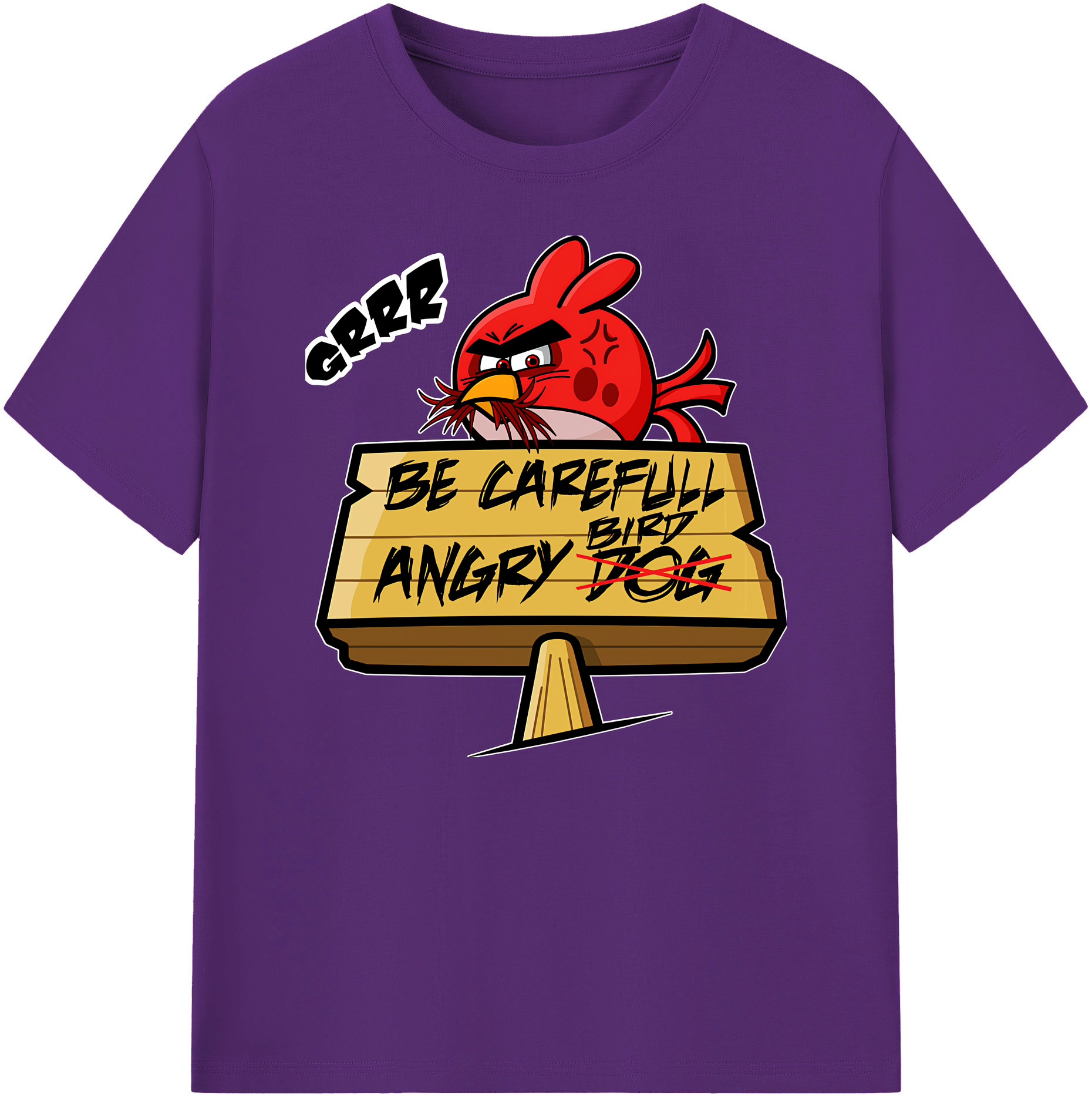 （画像用） Angry Birds アングリーバード 綿100％ メンズ半袖Tシャツ｜肌触りやわらか＆通気性