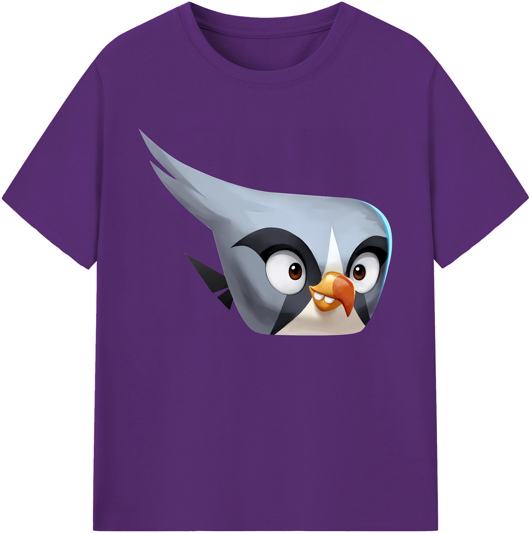 （画像用） Angry Birds アングリーバード 綿100％ メンズ半袖Tシャツ｜肌触りやわらか＆通気性