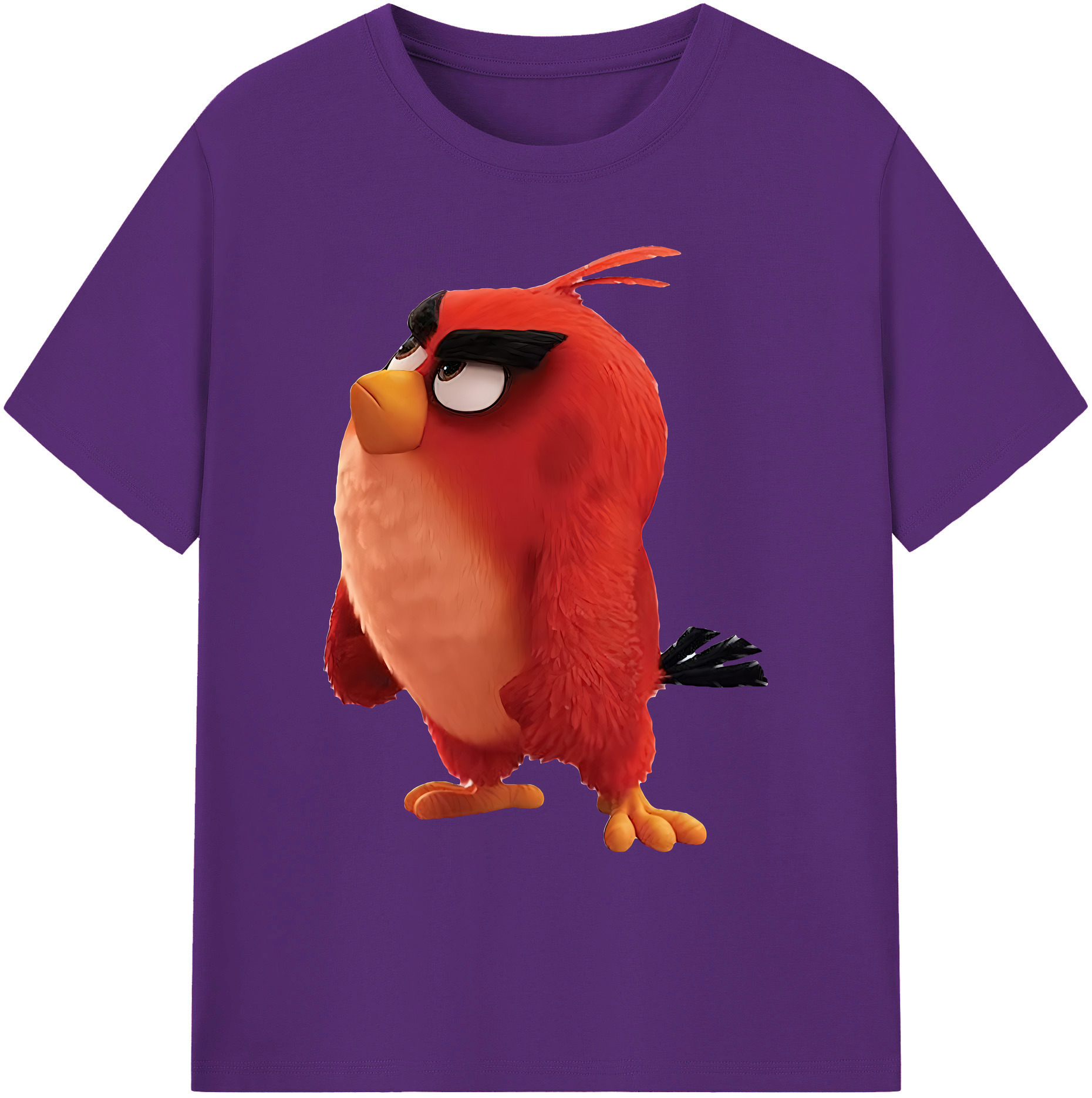（画像用） Angry Birds アングリーバード 綿100％ メンズ半袖Tシャツ｜肌触りやわらか＆通気性