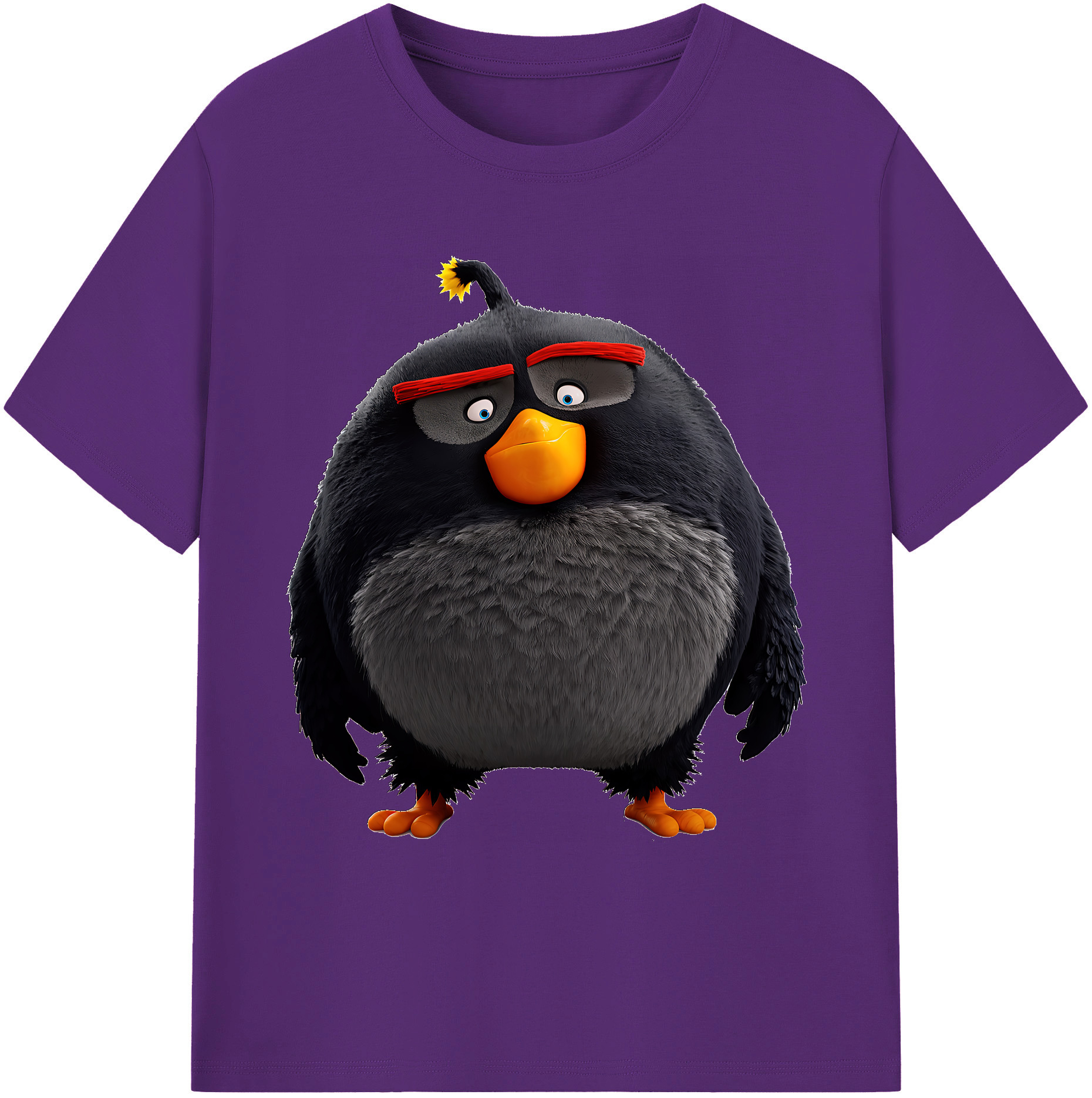 （画像用） Angry Birds アングリーバード 綿100％ メンズ半袖Tシャツ｜肌触りやわらか＆通気性