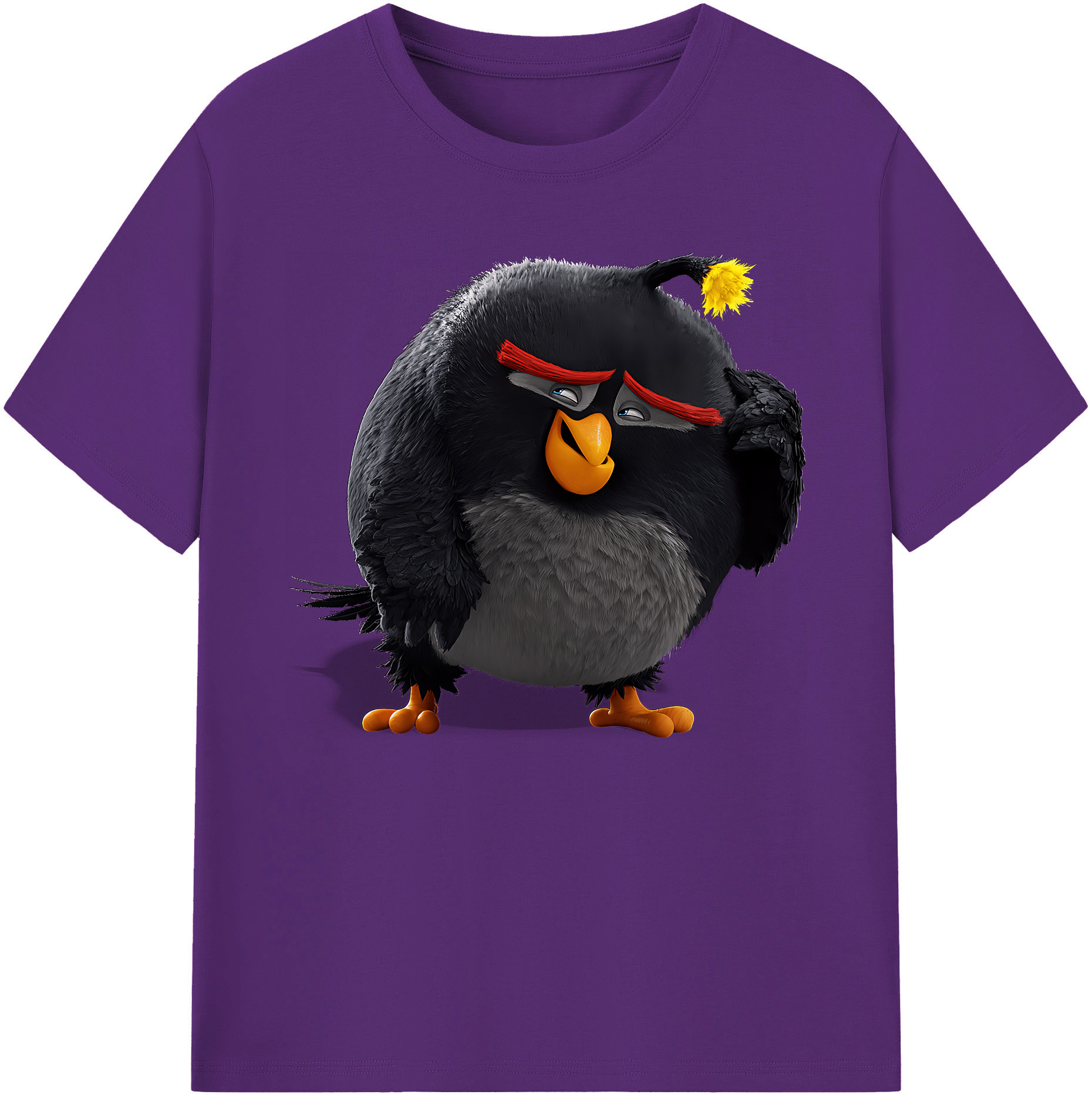 （画像用） Angry Birds アングリーバード 綿100％ メンズ半袖Tシャツ｜肌触りやわらか＆通気性