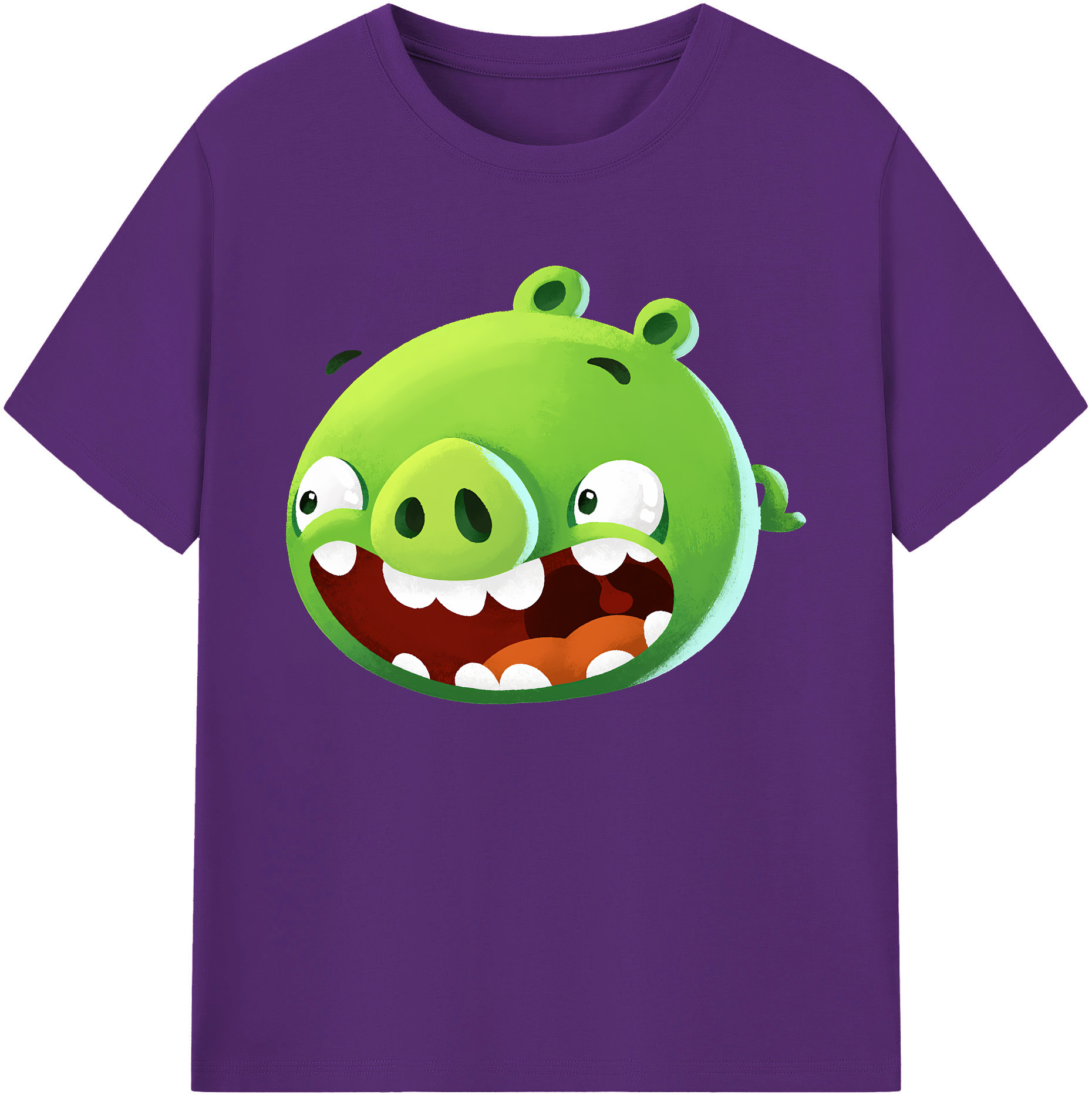 （画像用） Angry Birds アングリーバード 綿100％ メンズ半袖Tシャツ｜肌触りやわらか＆通気性