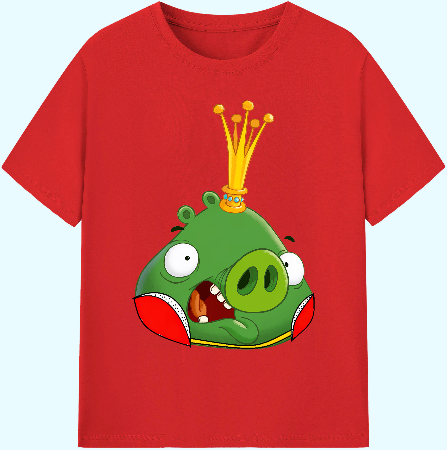 （画像用） Angry Birds アングリーバード 綿100％ メンズ半袖Tシャツ｜肌触りやわらか＆通気性