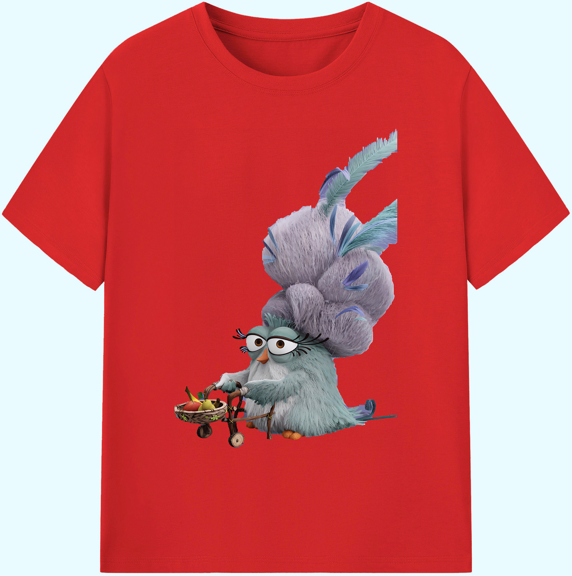 （画像用） Angry Birds アングリーバード 綿100％ メンズ半袖Tシャツ｜肌触りやわらか＆通気性