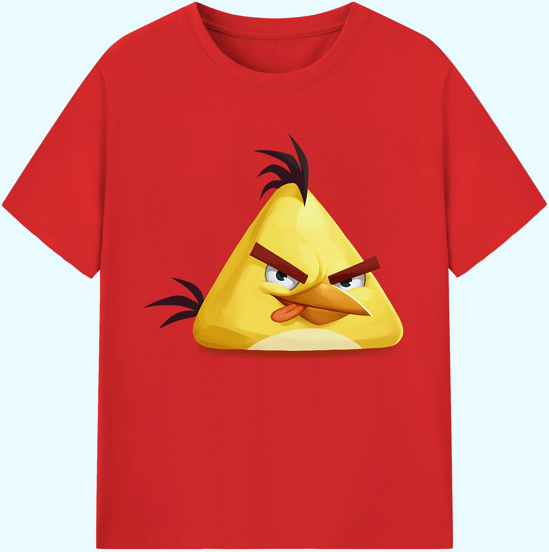 （画像用） Angry Birds アングリーバード 綿100％ メンズ半袖Tシャツ｜肌触りやわらか＆通気性