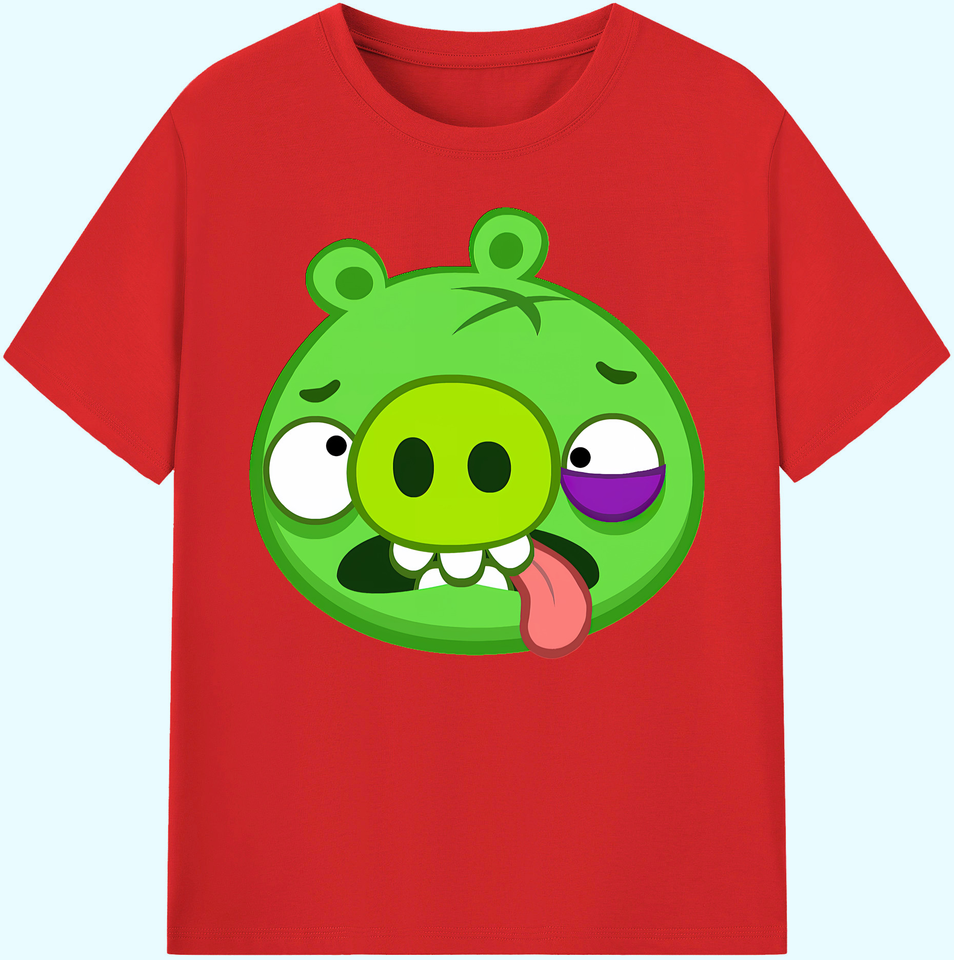 （画像用） Angry Birds アングリーバード 綿100％ メンズ半袖Tシャツ｜肌触りやわらか＆通気性