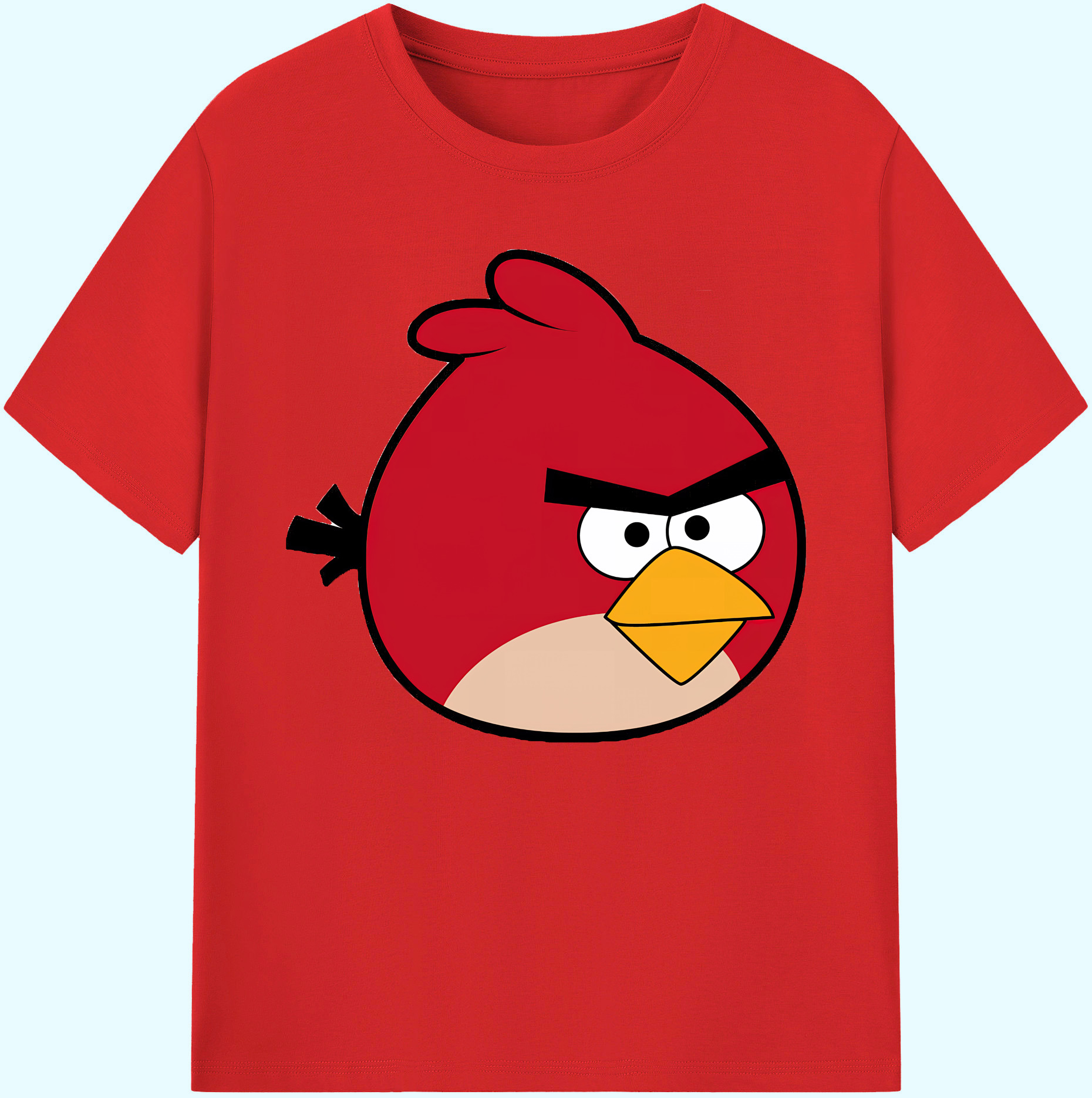 （画像用） Angry Birds アングリーバード 綿100％ メンズ半袖Tシャツ｜肌触りやわらか＆通気性