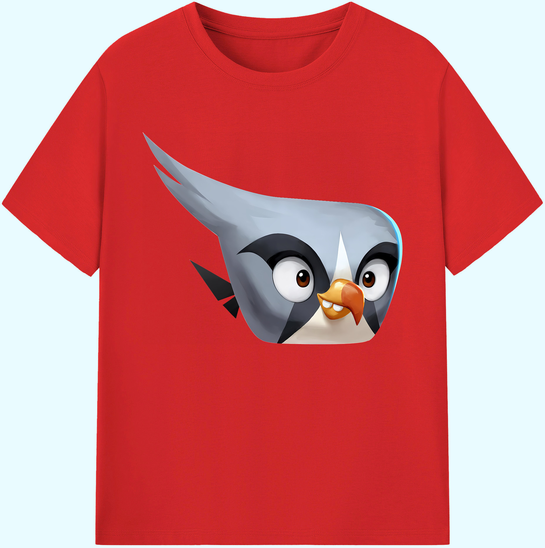 （画像用） Angry Birds アングリーバード 綿100％ メンズ半袖Tシャツ｜肌触りやわらか＆通気性