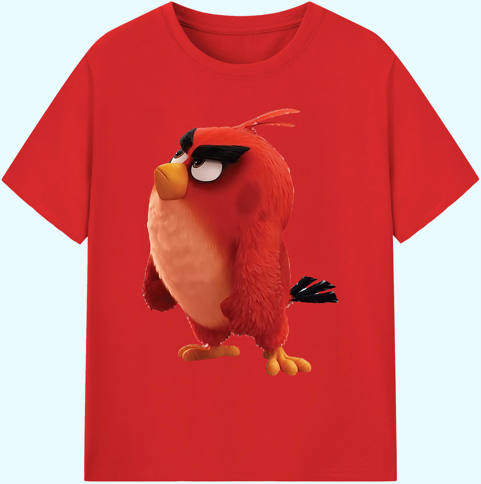 （画像用） Angry Birds アングリーバード 綿100％ メンズ半袖Tシャツ｜肌触りやわらか＆通気性