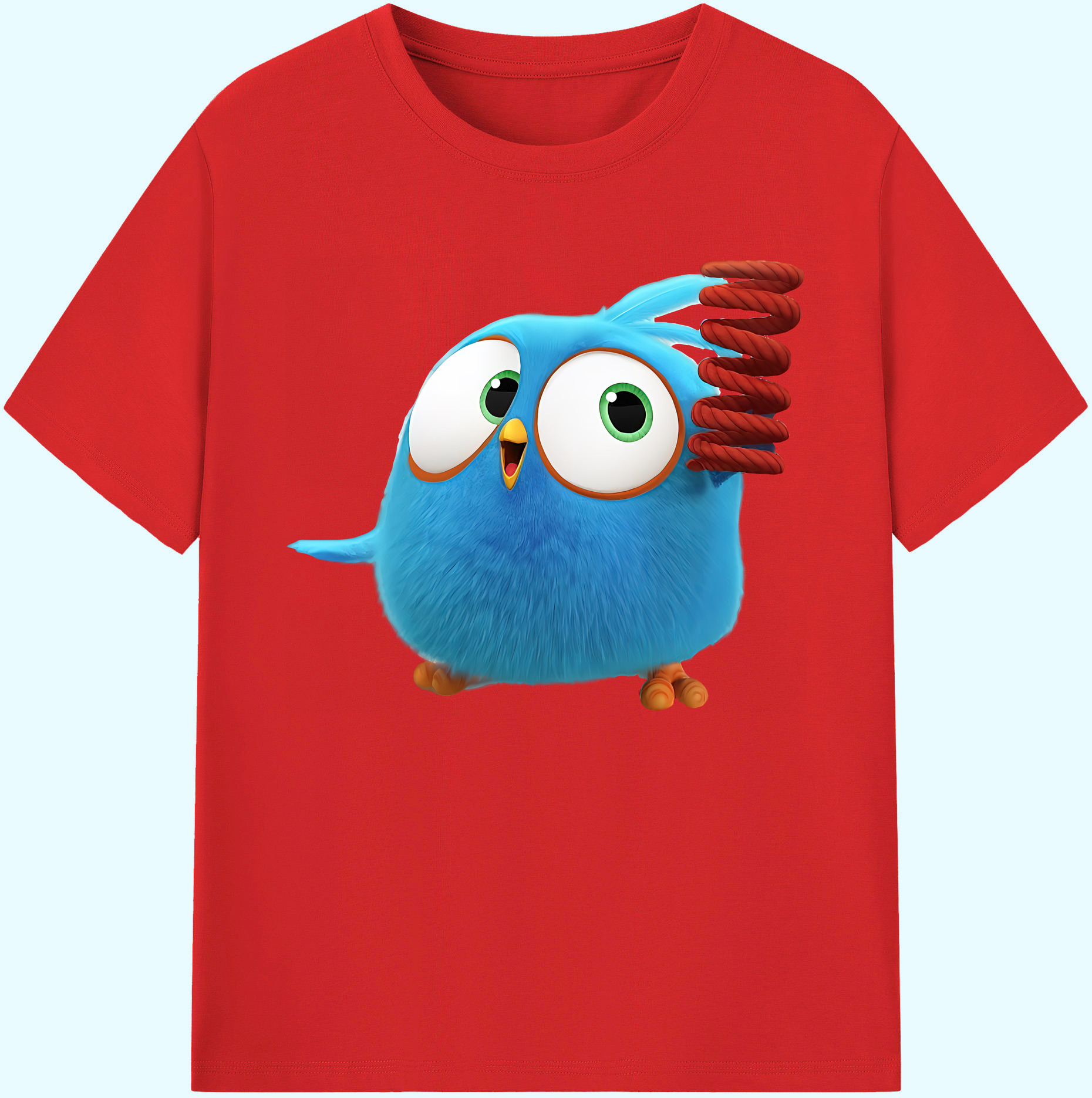 （画像用） Angry Birds アングリーバード 綿100％ メンズ半袖Tシャツ｜肌触りやわらか＆通気性