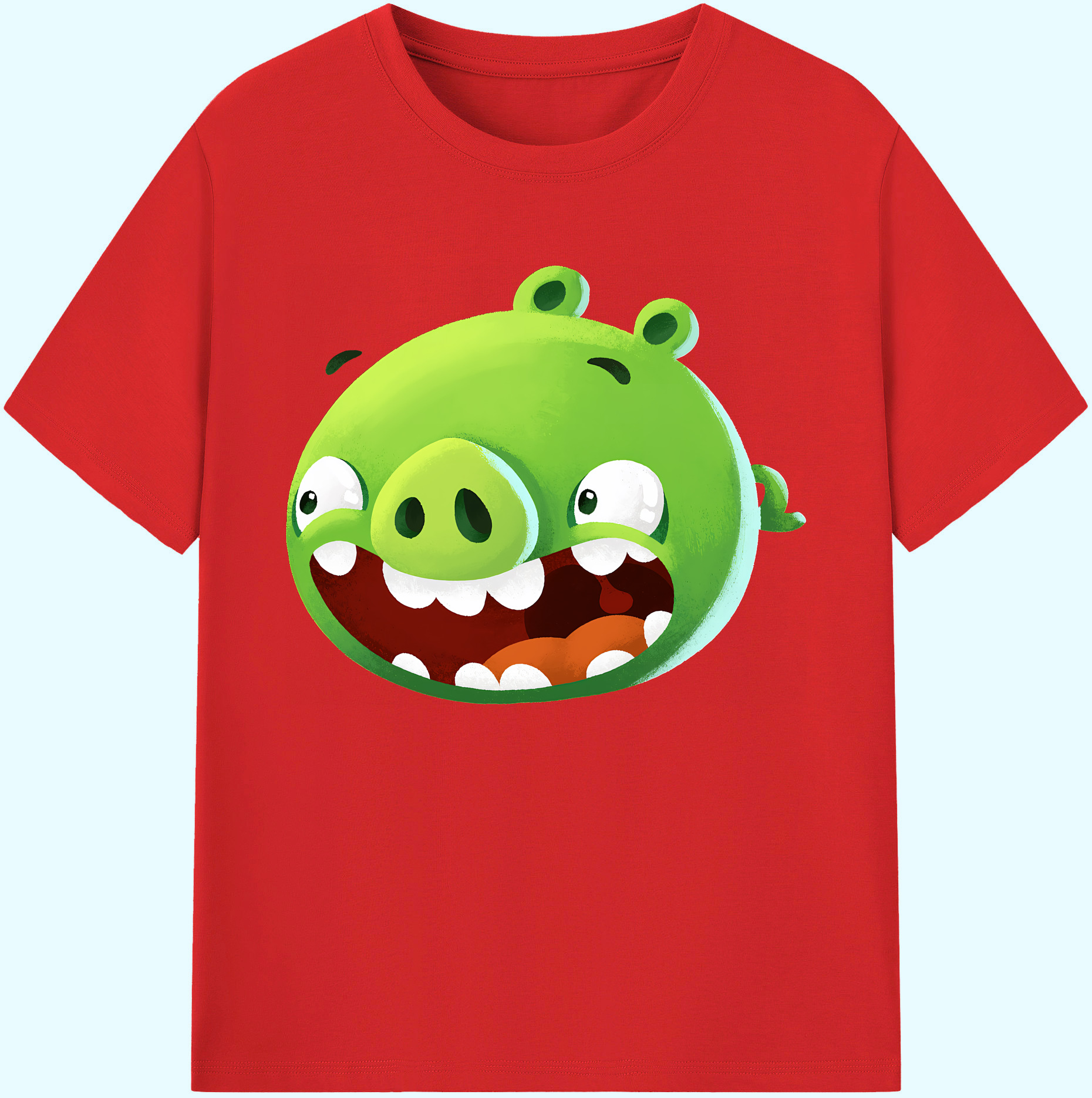 （画像用） Angry Birds アングリーバード 綿100％ メンズ半袖Tシャツ｜肌触りやわらか＆通気性