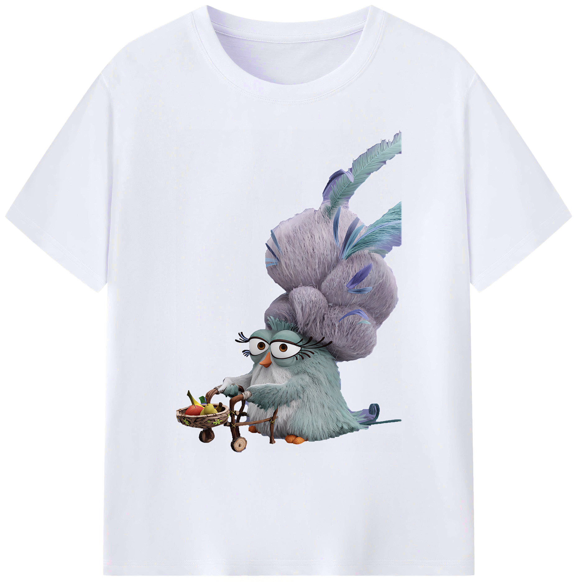 （画像用） Angry Birds アングリーバード 綿100％ メンズ半袖Tシャツ｜肌触りやわらか＆通気性