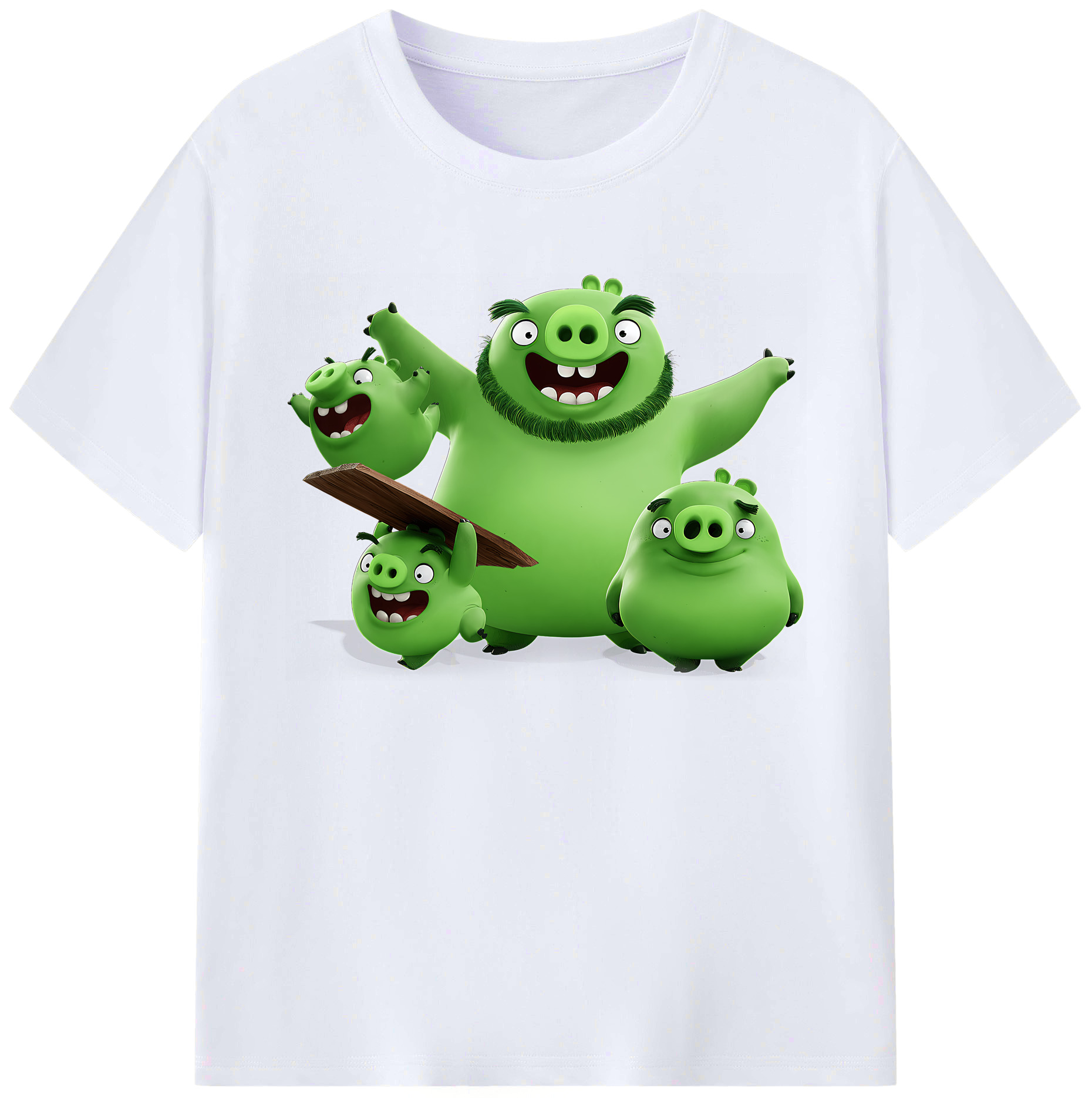 （画像用） Angry Birds アングリーバード 綿100％ メンズ半袖Tシャツ｜肌触りやわらか＆通気性