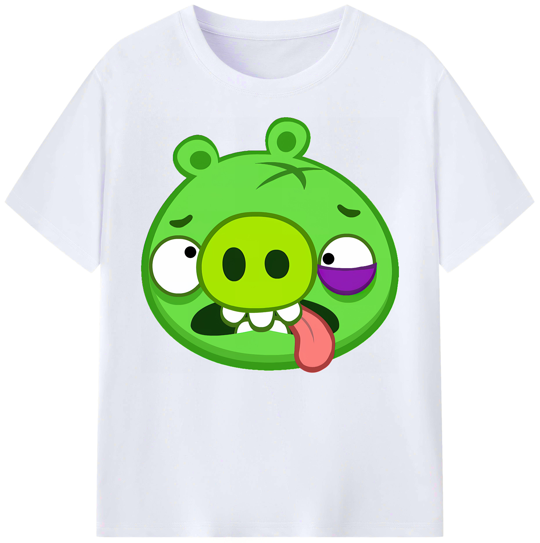 （画像用） Angry Birds アングリーバード 綿100％ メンズ半袖Tシャツ｜肌触りやわらか＆通気性
