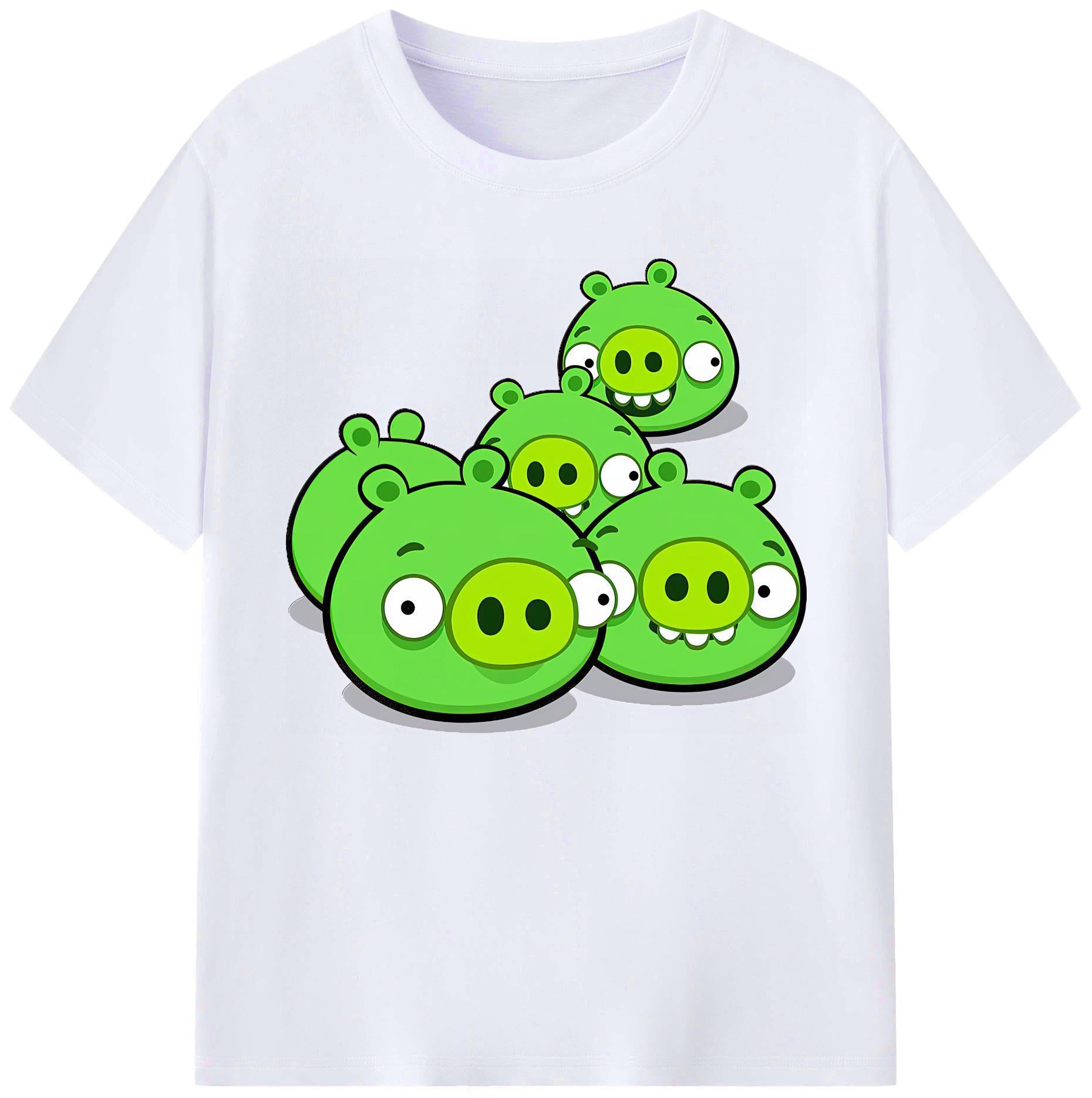 （画像用） Angry Birds アングリーバード 綿100％ メンズ半袖Tシャツ｜肌触りやわらか＆通気性