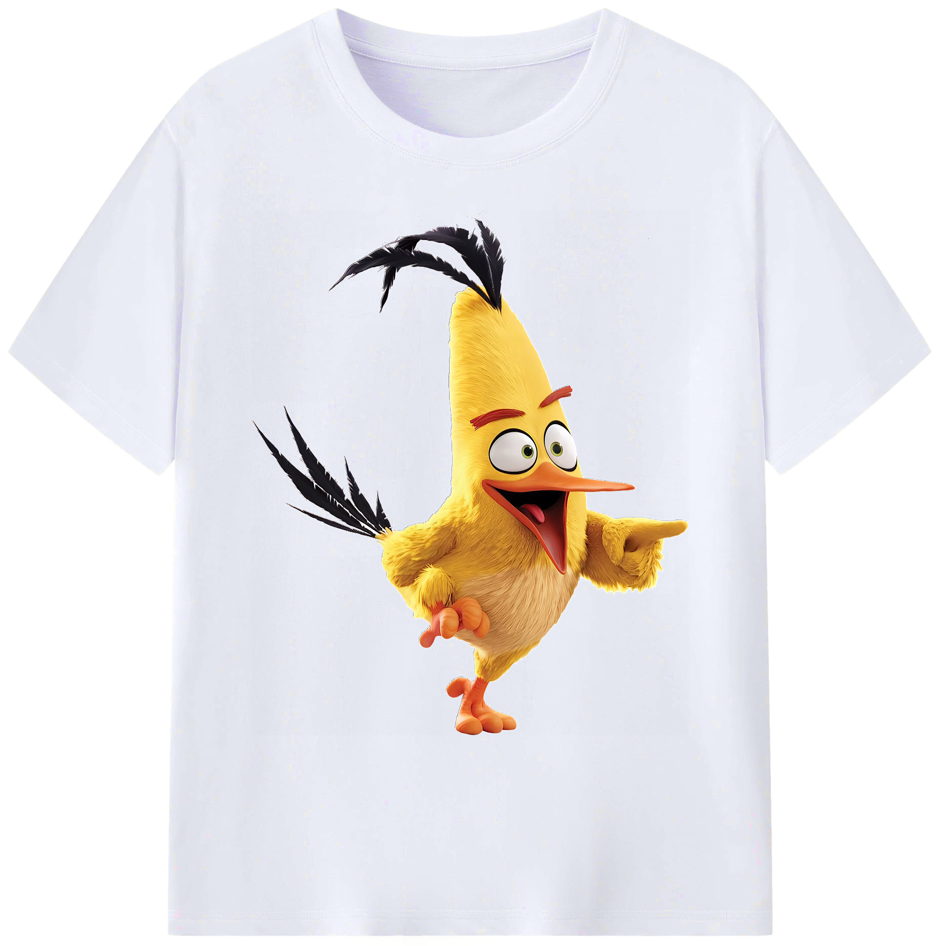 （画像用） Angry Birds アングリーバード 綿100％ メンズ半袖Tシャツ｜肌触りやわらか＆通気性