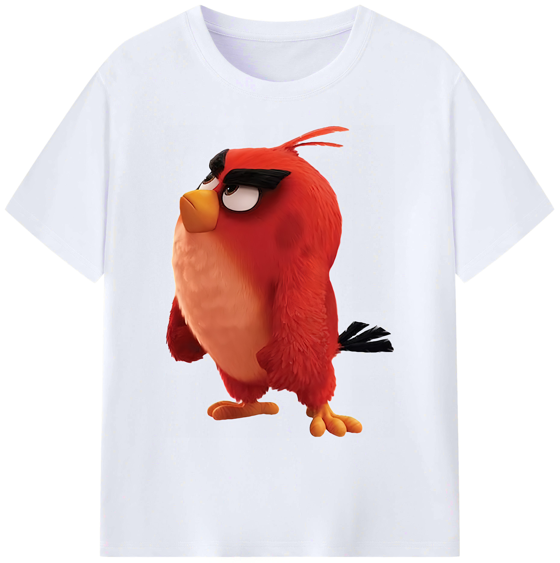 （画像用） Angry Birds アングリーバード 綿100％ メンズ半袖Tシャツ｜肌触りやわらか＆通気性
