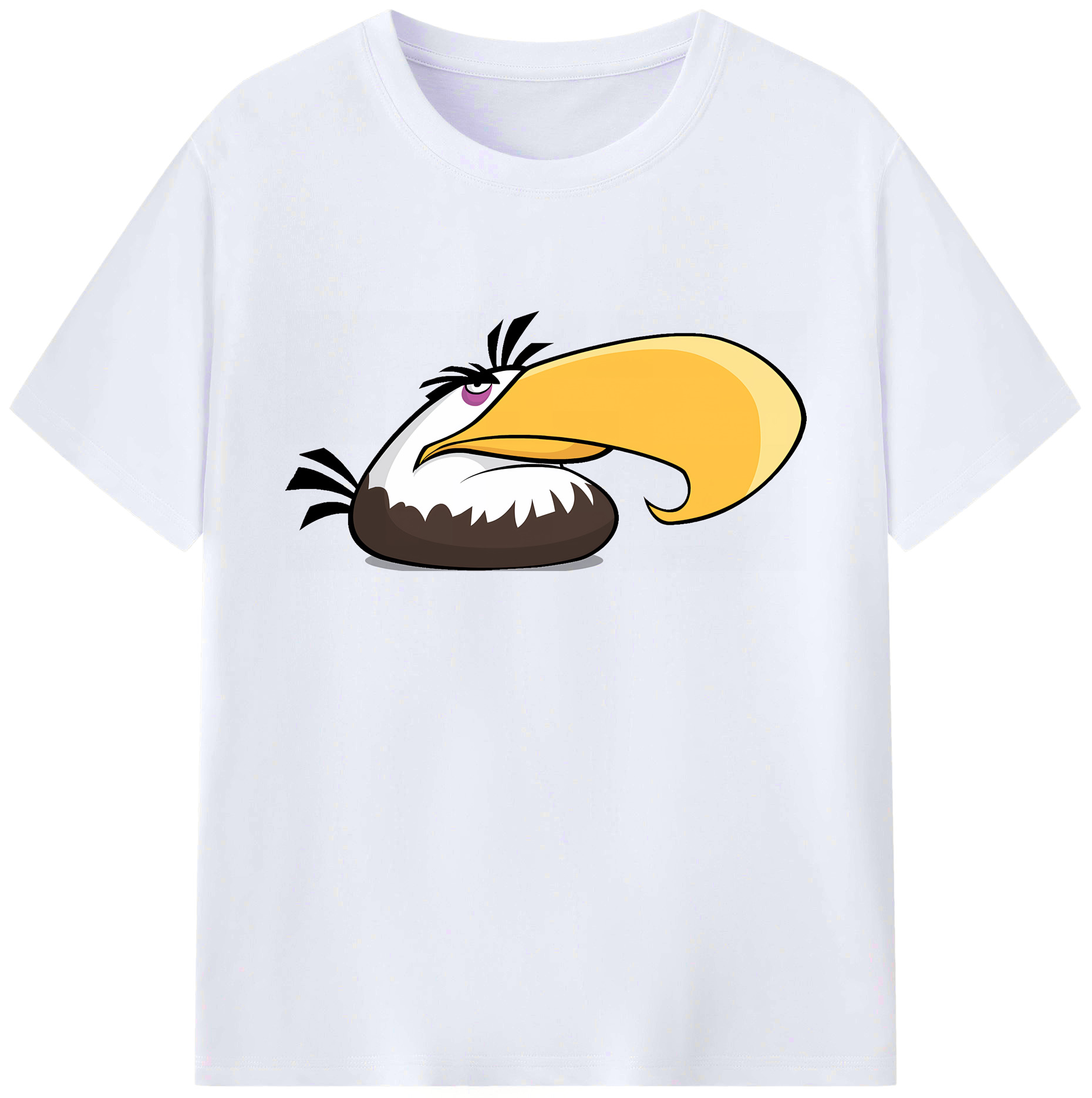 （画像用） Angry Birds アングリーバード 綿100％ メンズ半袖Tシャツ｜肌触りやわらか＆通気性