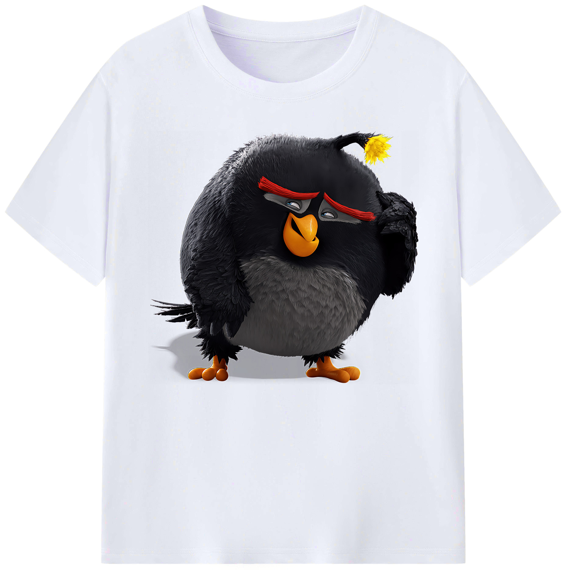 （画像用） Angry Birds アングリーバード 綿100％ メンズ半袖Tシャツ｜肌触りやわらか＆通気性
