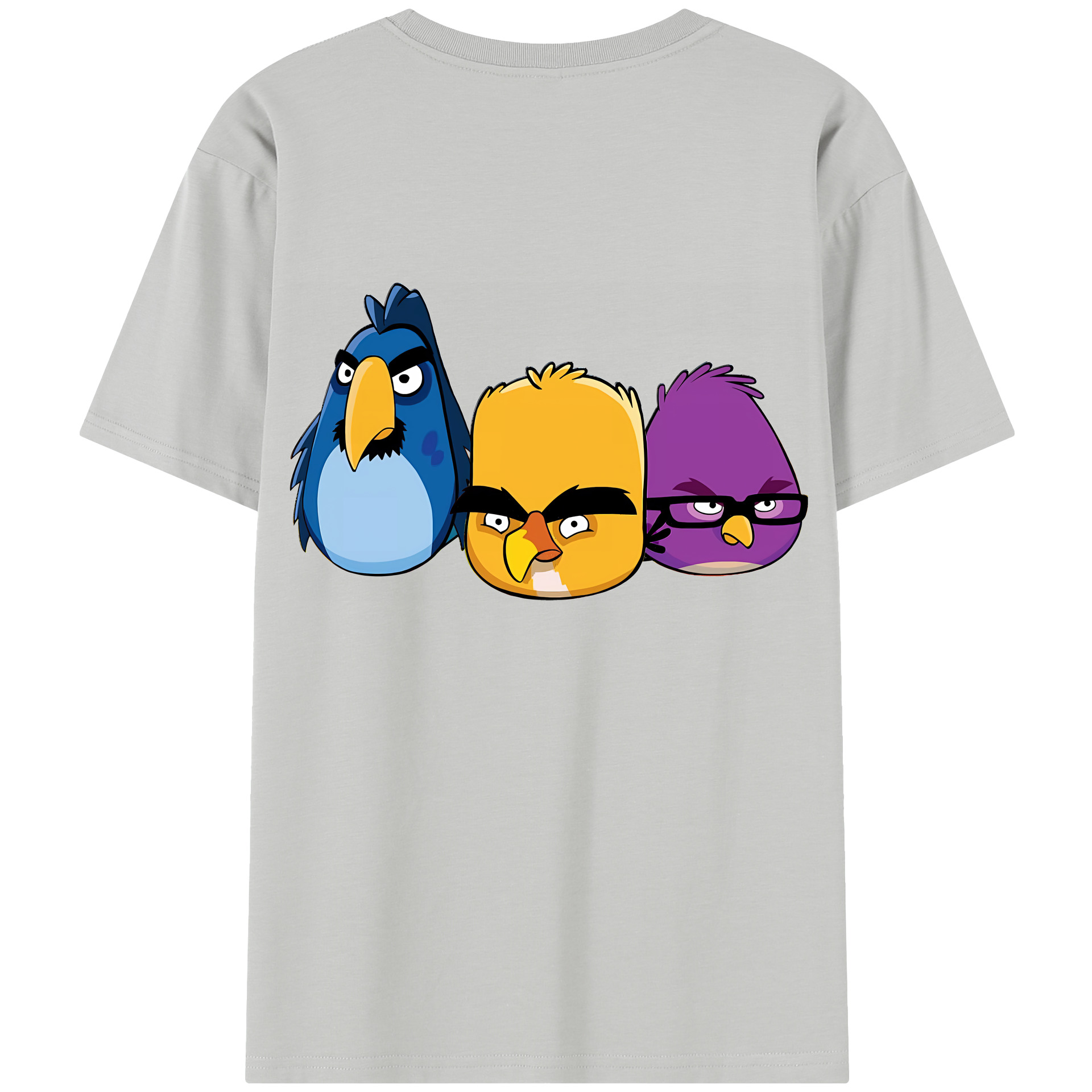（画像用） Angry Birds アングリーバード レディース半袖Tシャツ(バックプリント)