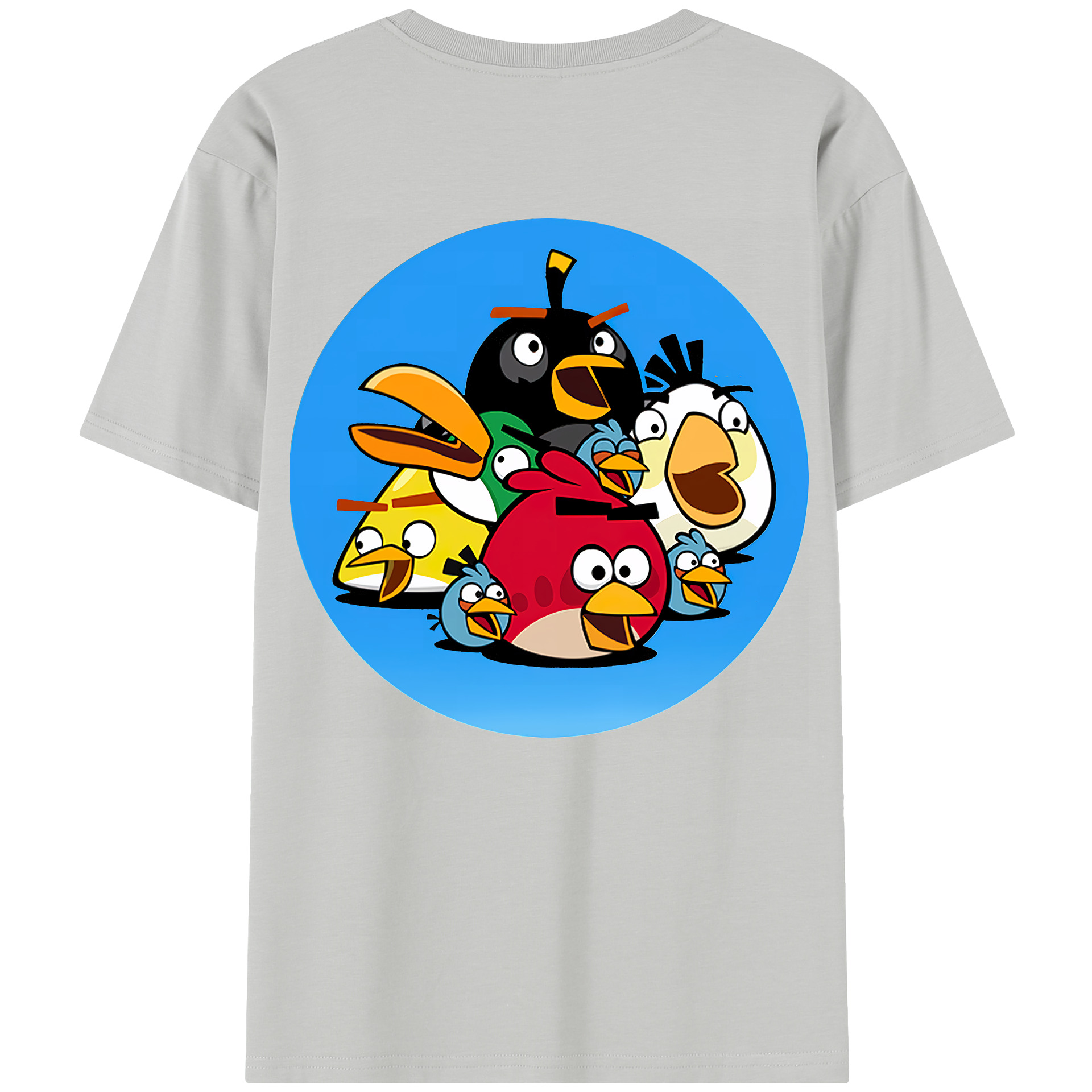 （画像用） Angry Birds アングリーバード レディース半袖Tシャツ(バックプリント)