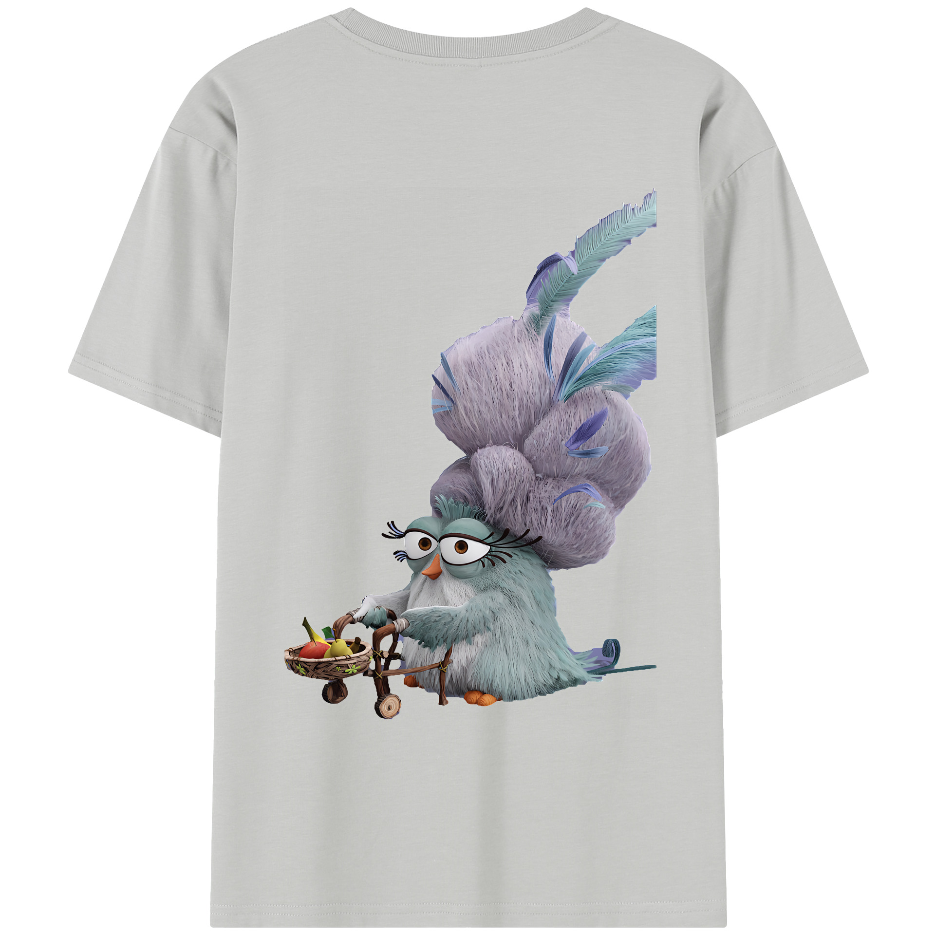 （画像用） Angry Birds アングリーバード レディース半袖Tシャツ(バックプリント)