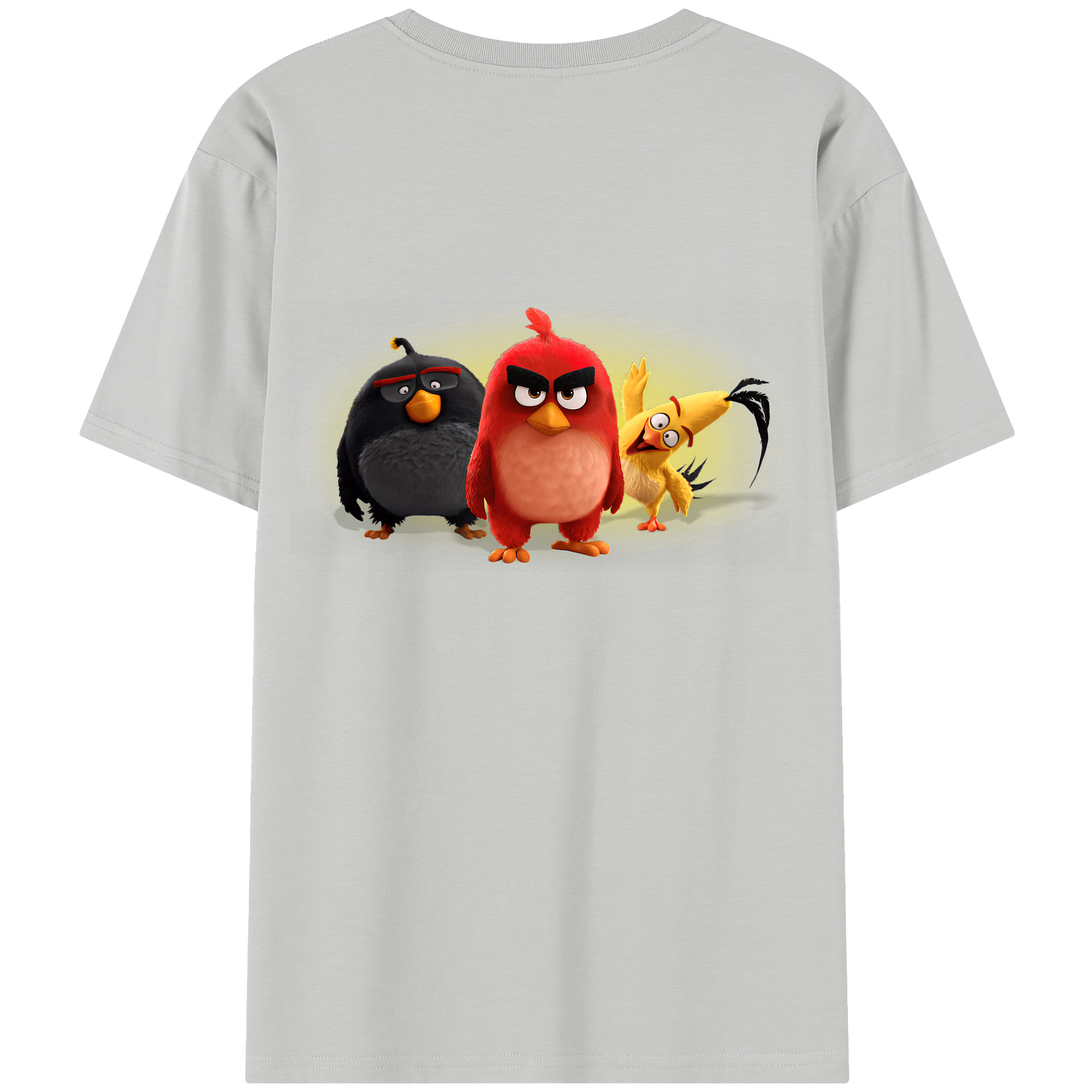（画像用） Angry Birds アングリーバード レディース半袖Tシャツ(バックプリント)