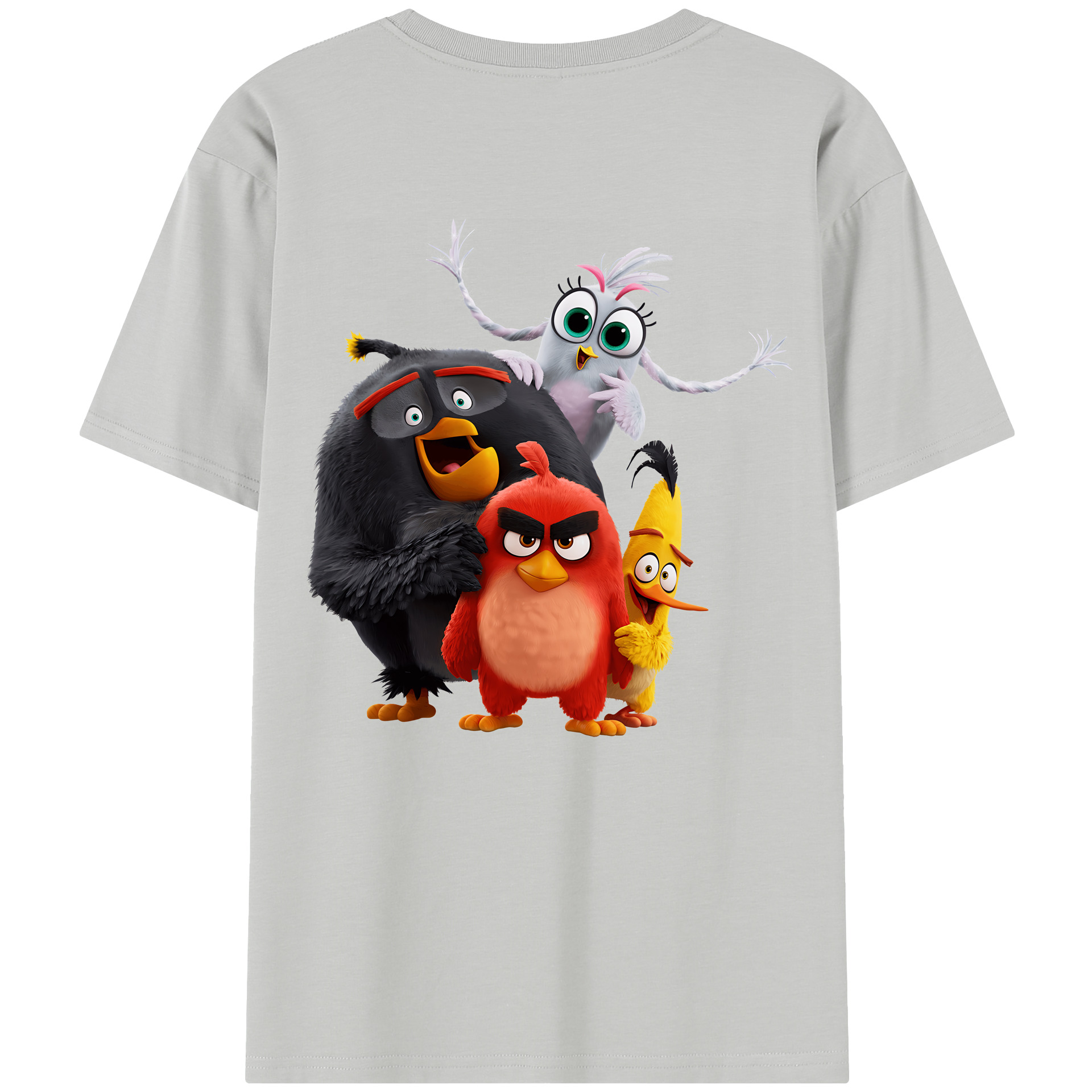 （画像用） Angry Birds アングリーバード レディース半袖Tシャツ(バックプリント)