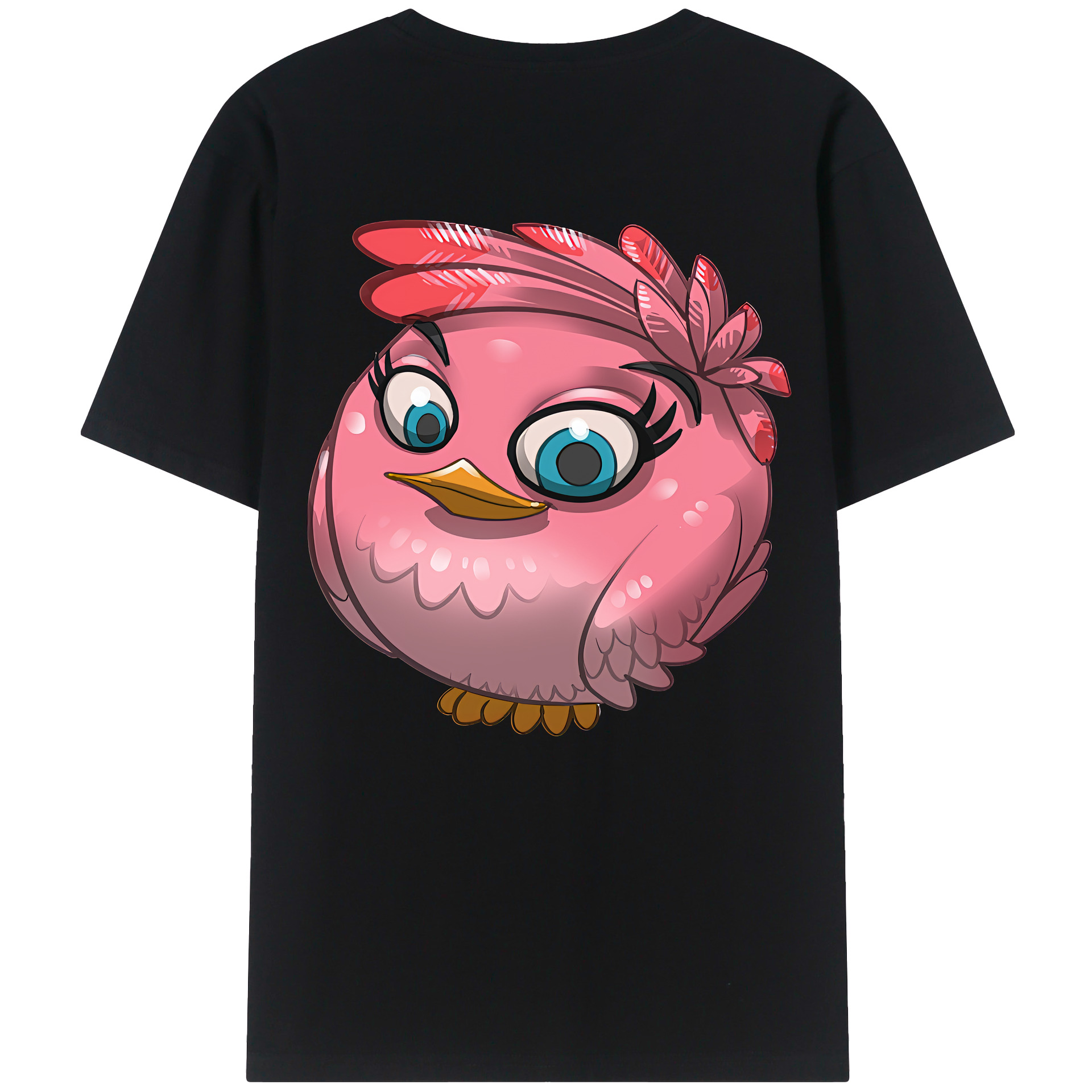 （画像用） Angry Birds アングリーバード レディース半袖Tシャツ(バックプリント)