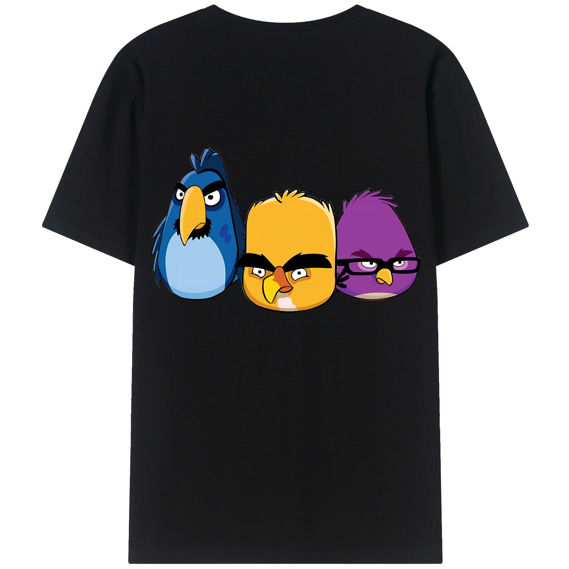 （画像用） Angry Birds アングリーバード レディース半袖Tシャツ(バックプリント)