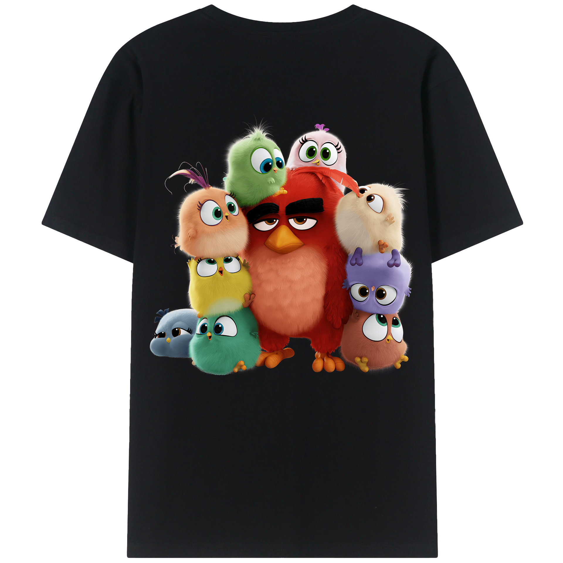 （画像用） Angry Birds アングリーバード レディース半袖Tシャツ(バックプリント)