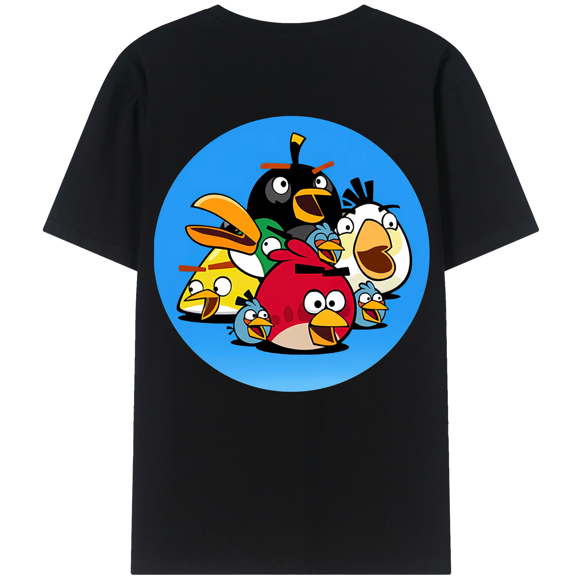 （画像用） Angry Birds アングリーバード レディース半袖Tシャツ(バックプリント)