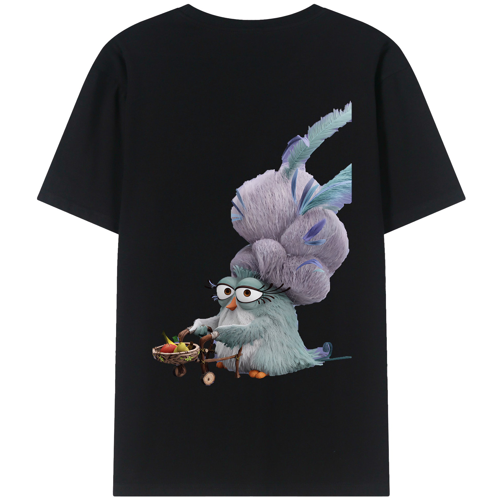 （画像用） Angry Birds アングリーバード レディース半袖Tシャツ(バックプリント)