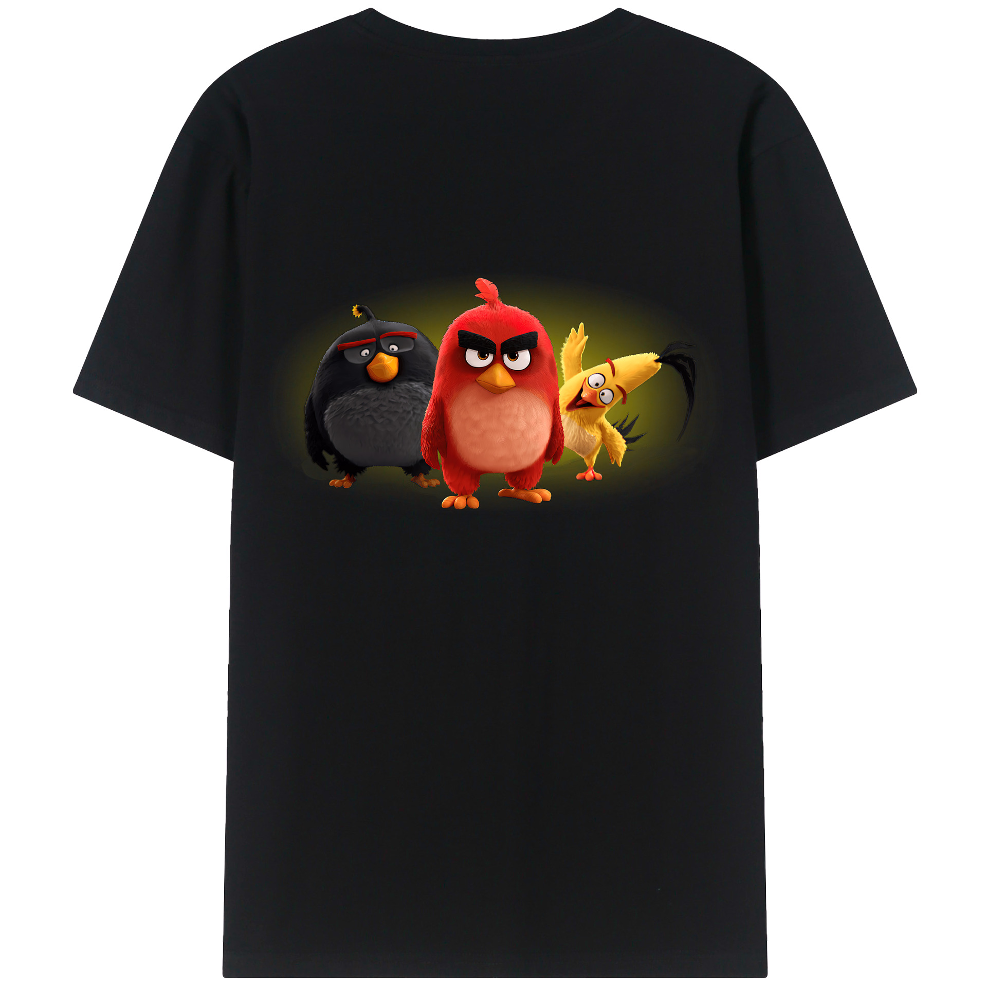 （画像用） Angry Birds アングリーバード レディース半袖Tシャツ(バックプリント)