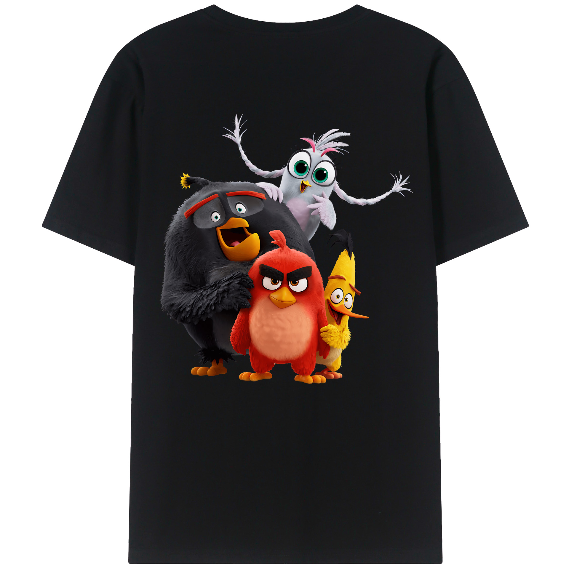 （画像用） Angry Birds アングリーバード レディース半袖Tシャツ(バックプリント)