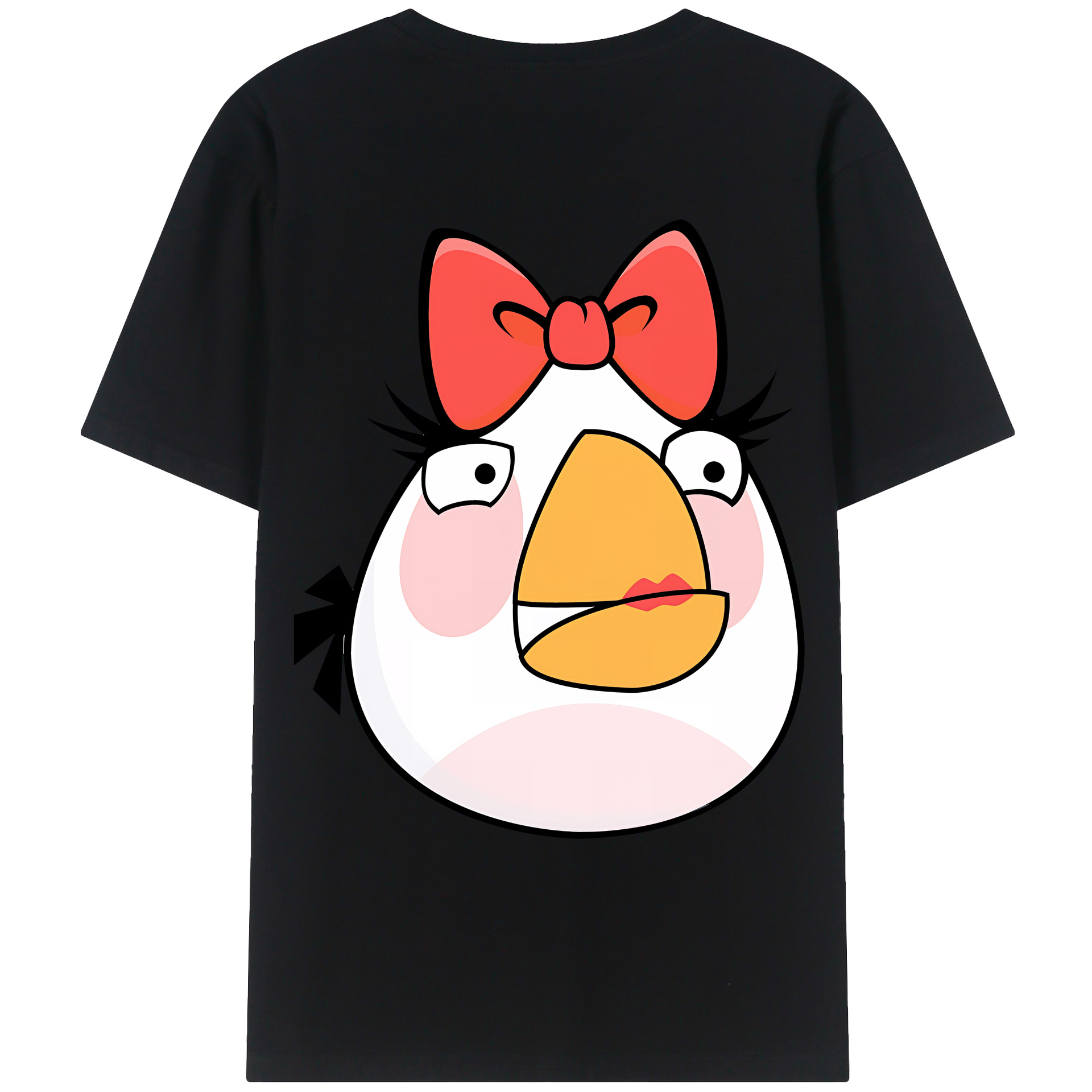 （画像用） Angry Birds アングリーバード レディース半袖Tシャツ(バックプリント)