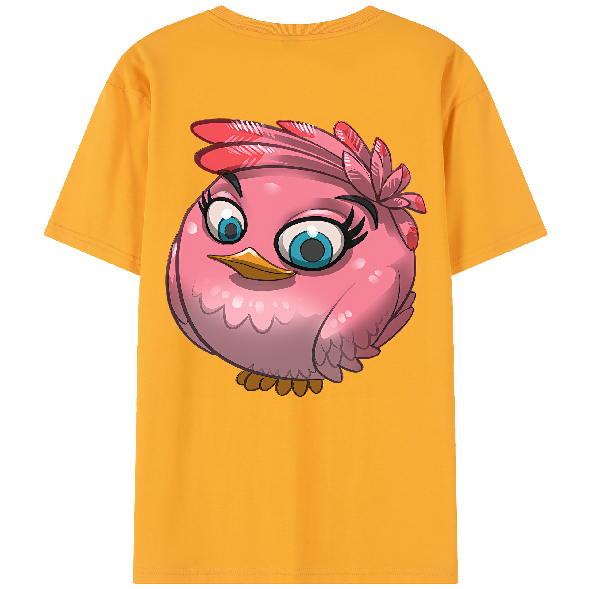 （画像用） Angry Birds アングリーバード レディース半袖Tシャツ(バックプリント)