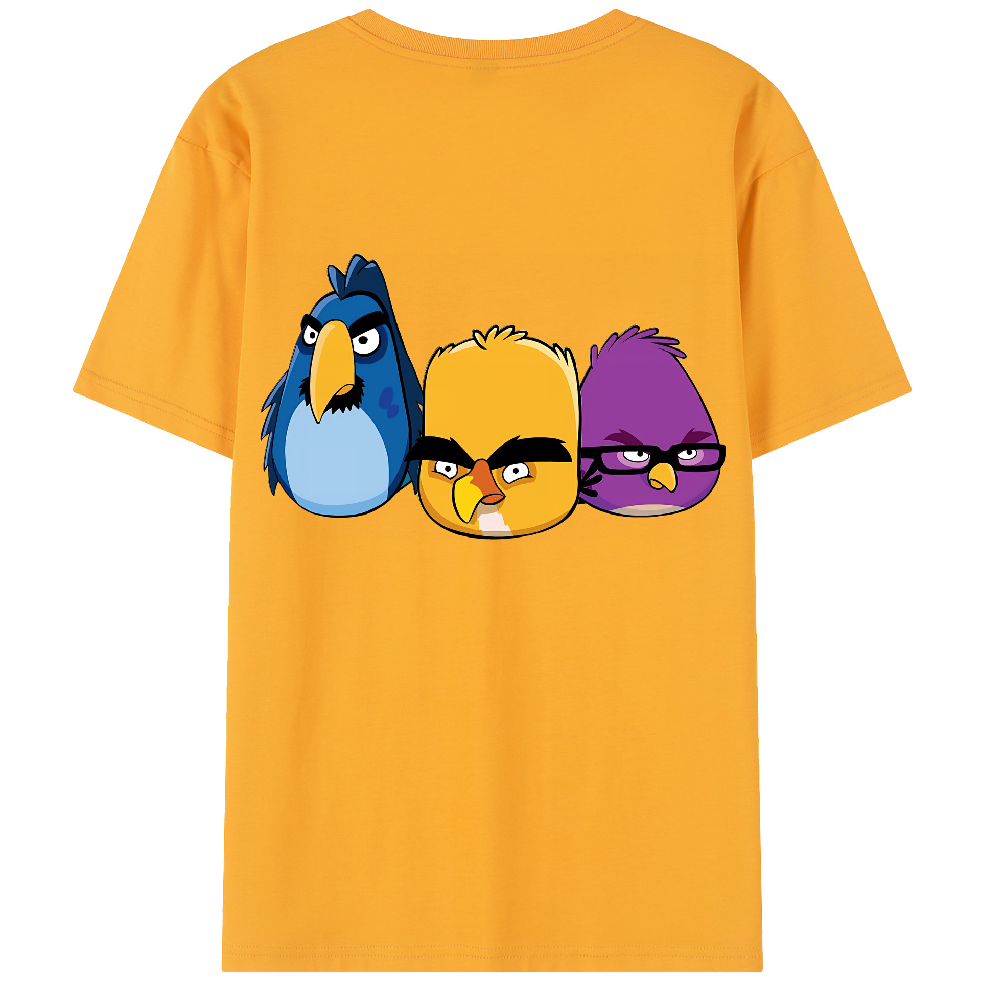 （画像用） Angry Birds アングリーバード レディース半袖Tシャツ(バックプリント)