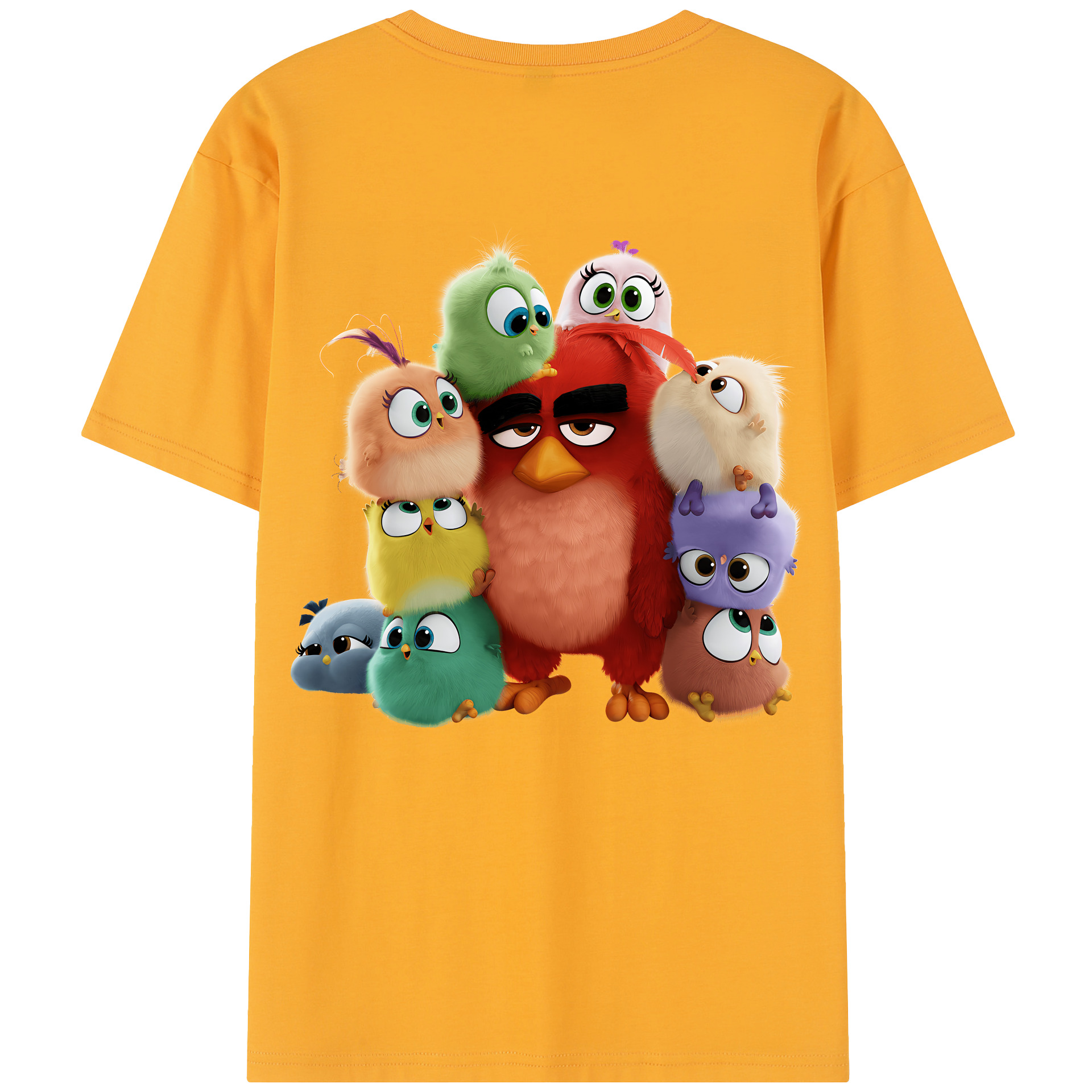 （画像用） Angry Birds アングリーバード レディース半袖Tシャツ(バックプリント)