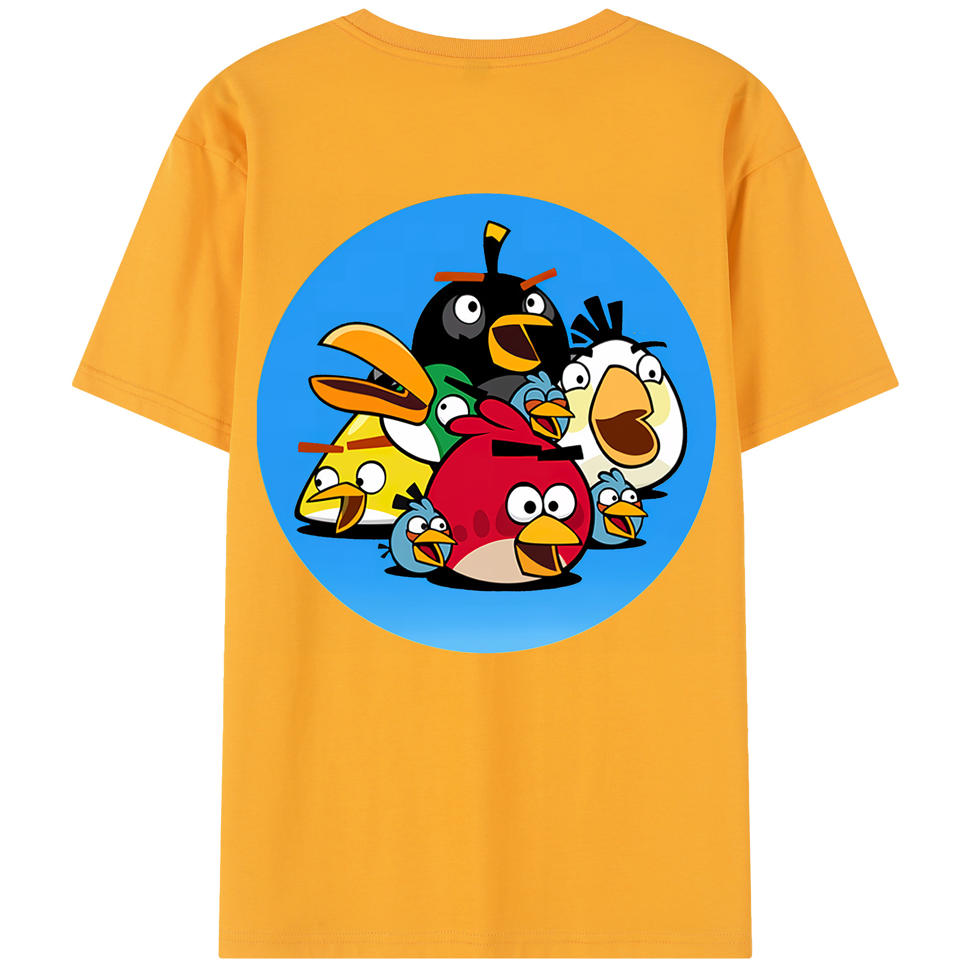 （画像用） Angry Birds アングリーバード レディース半袖Tシャツ(バックプリント)