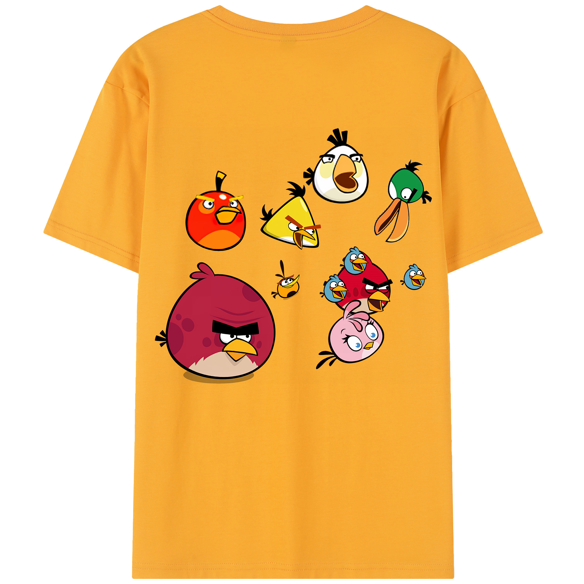 （画像用） Angry Birds アングリーバード レディース半袖Tシャツ(バックプリント)