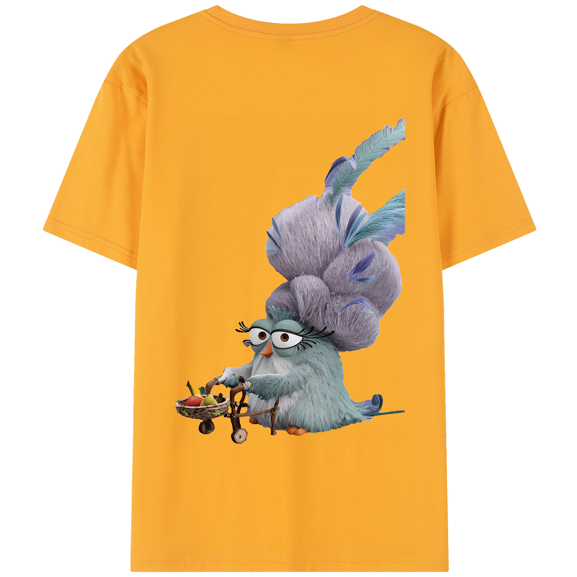 （画像用） Angry Birds アングリーバード レディース半袖Tシャツ(バックプリント)
