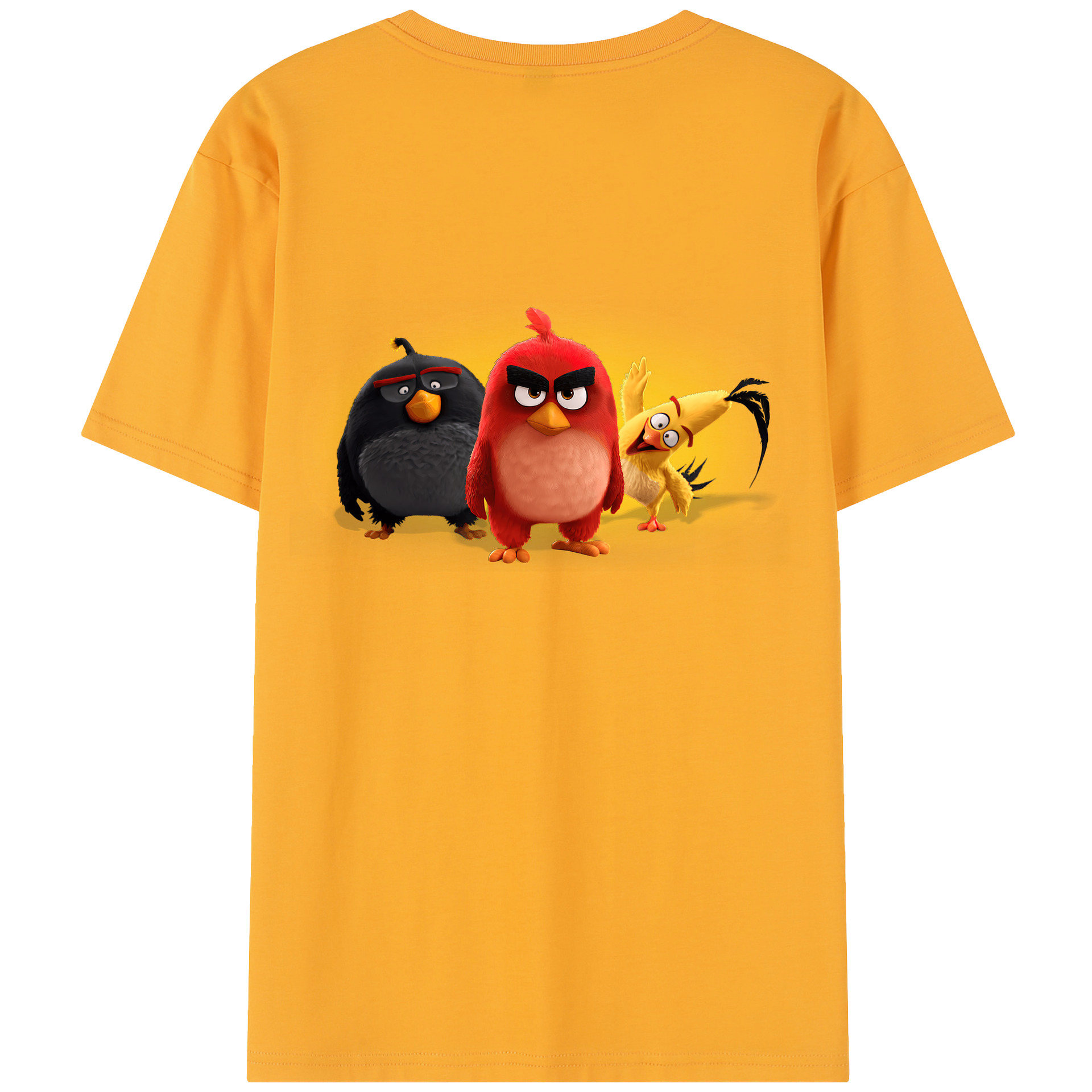 （画像用） Angry Birds アングリーバード レディース半袖Tシャツ(バックプリント)