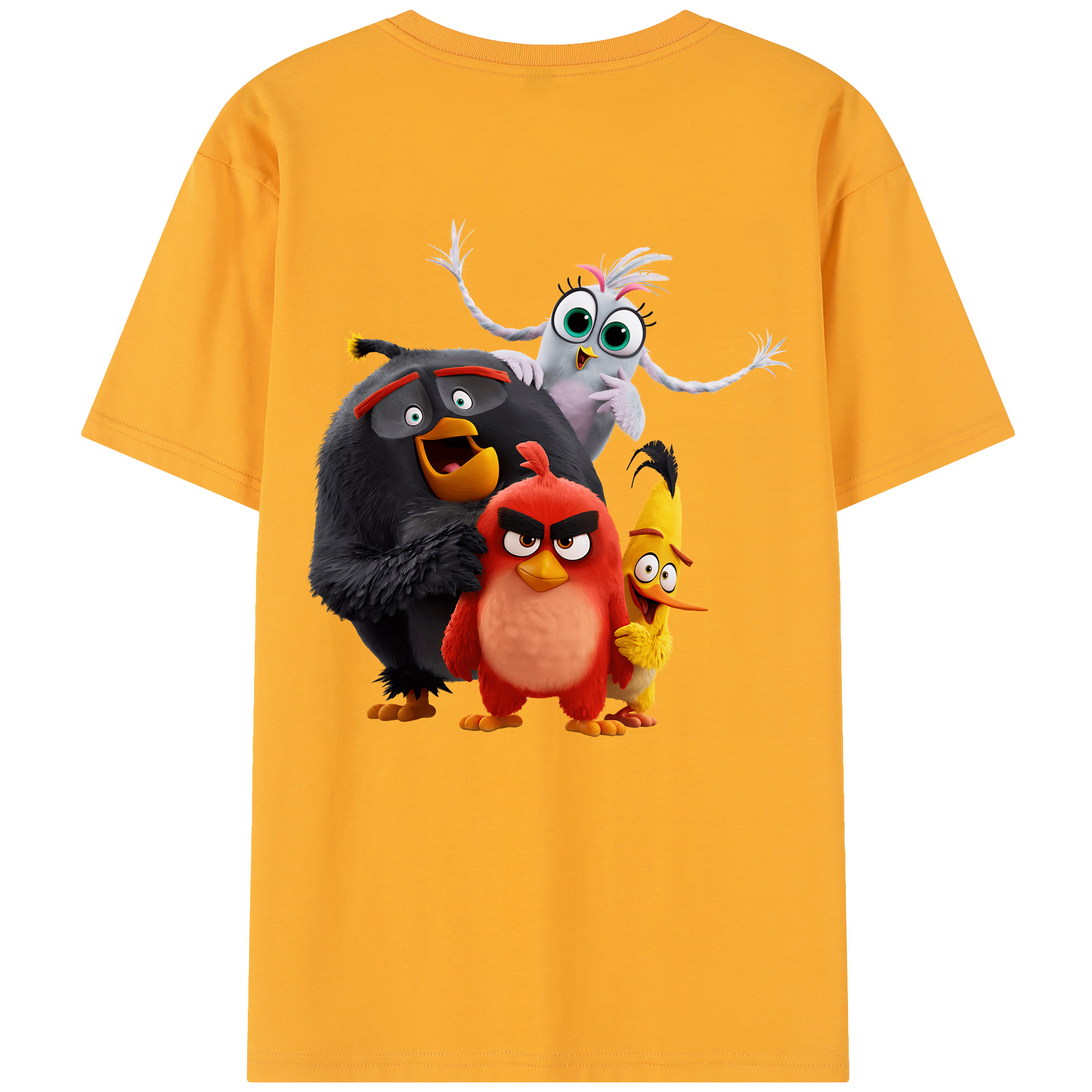 （画像用） Angry Birds アングリーバード レディース半袖Tシャツ(バックプリント)