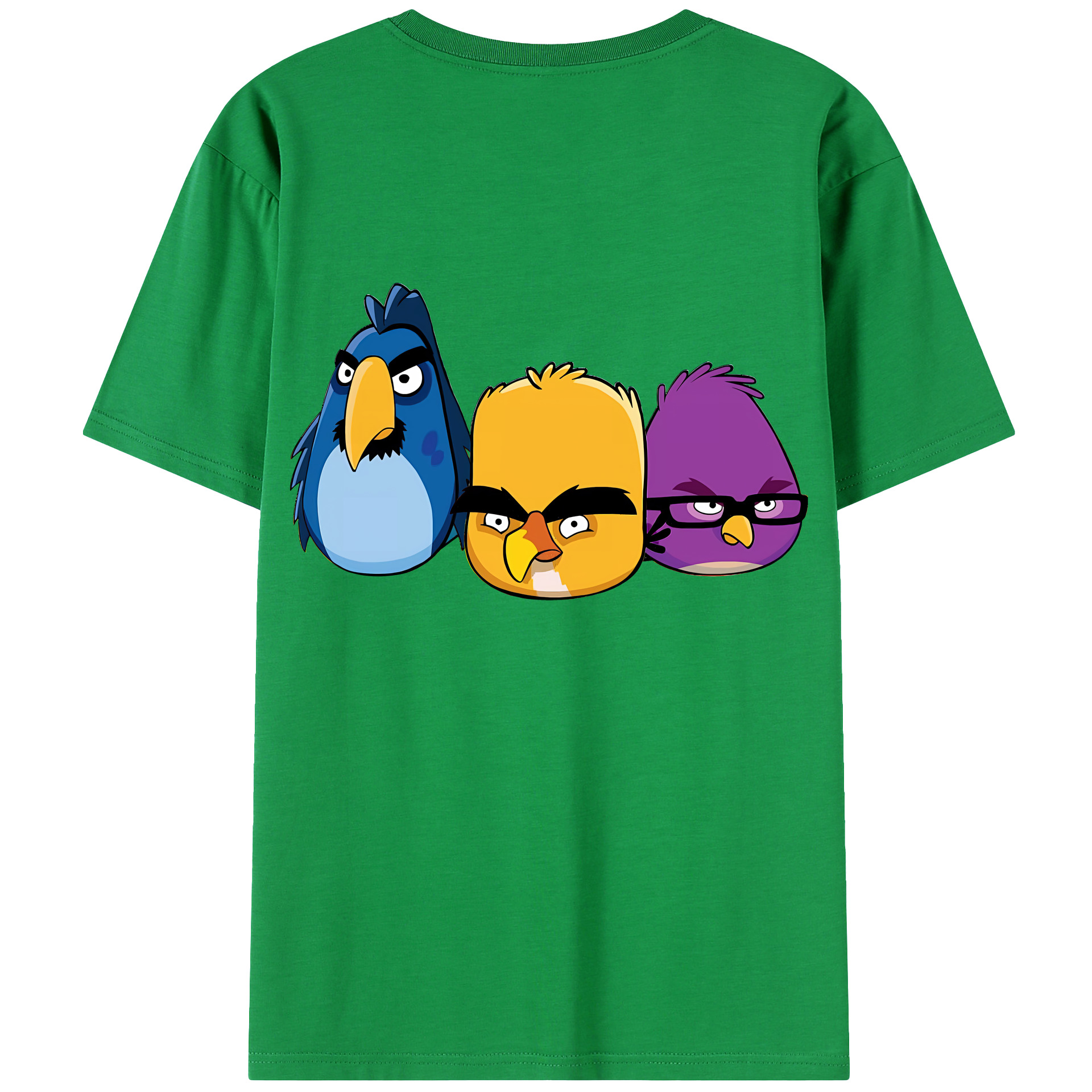 （画像用） Angry Birds アングリーバード レディース半袖Tシャツ(バックプリント)