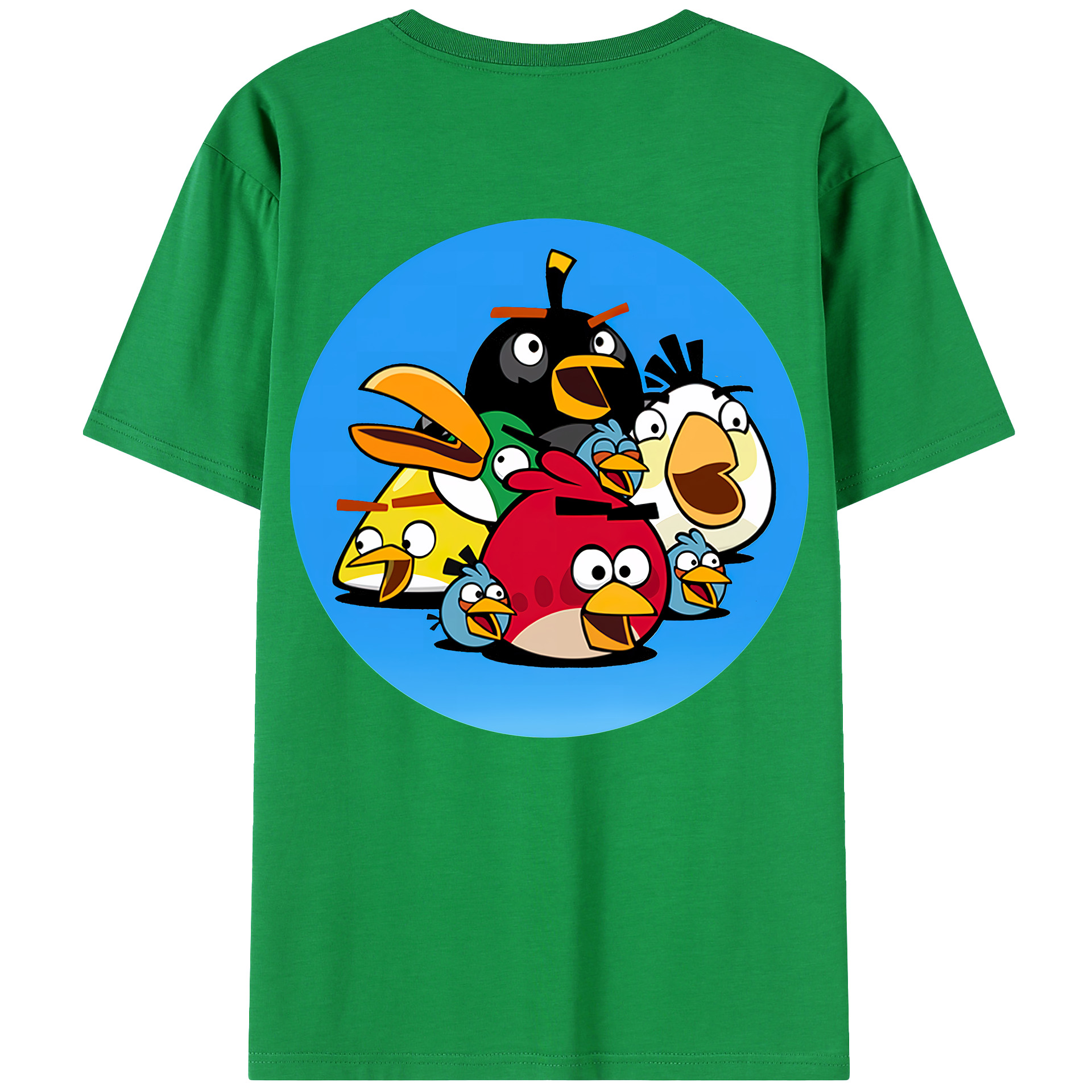 （画像用） Angry Birds アングリーバード レディース半袖Tシャツ(バックプリント)