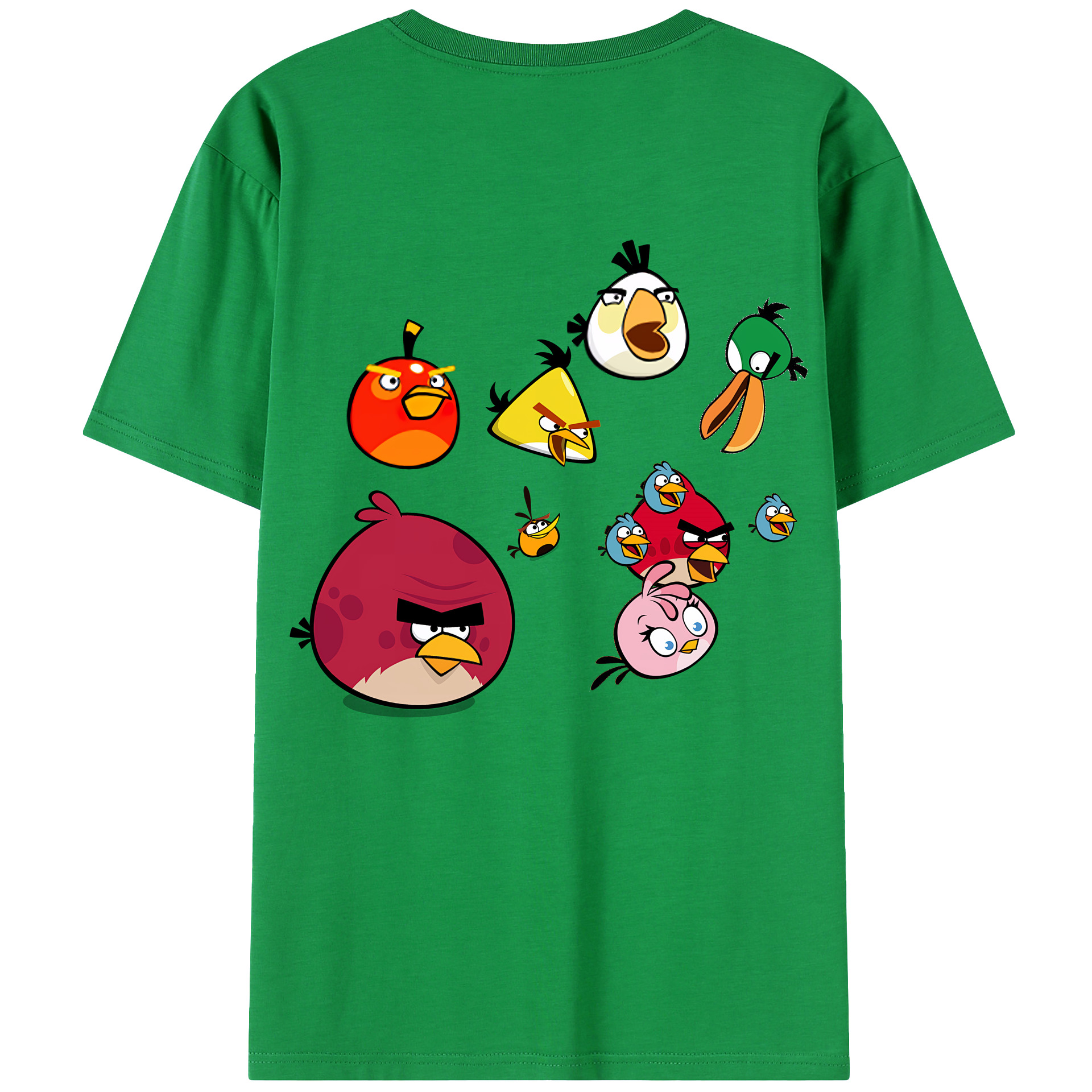 （画像用） Angry Birds アングリーバード レディース半袖Tシャツ(バックプリント)
