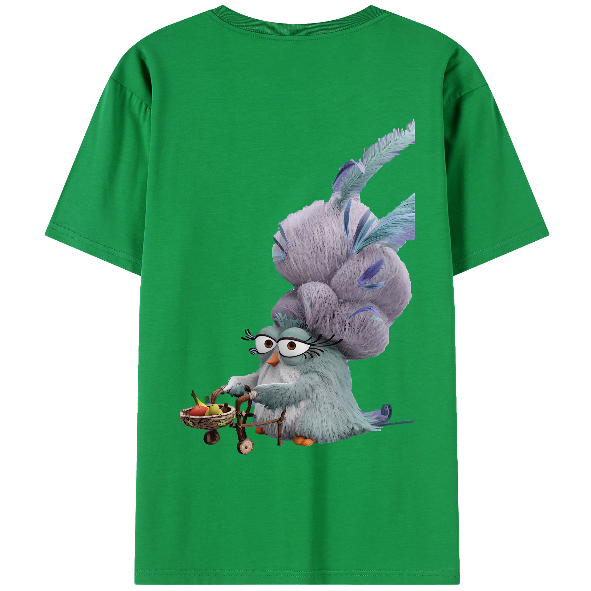 （画像用） Angry Birds アングリーバード レディース半袖Tシャツ(バックプリント)