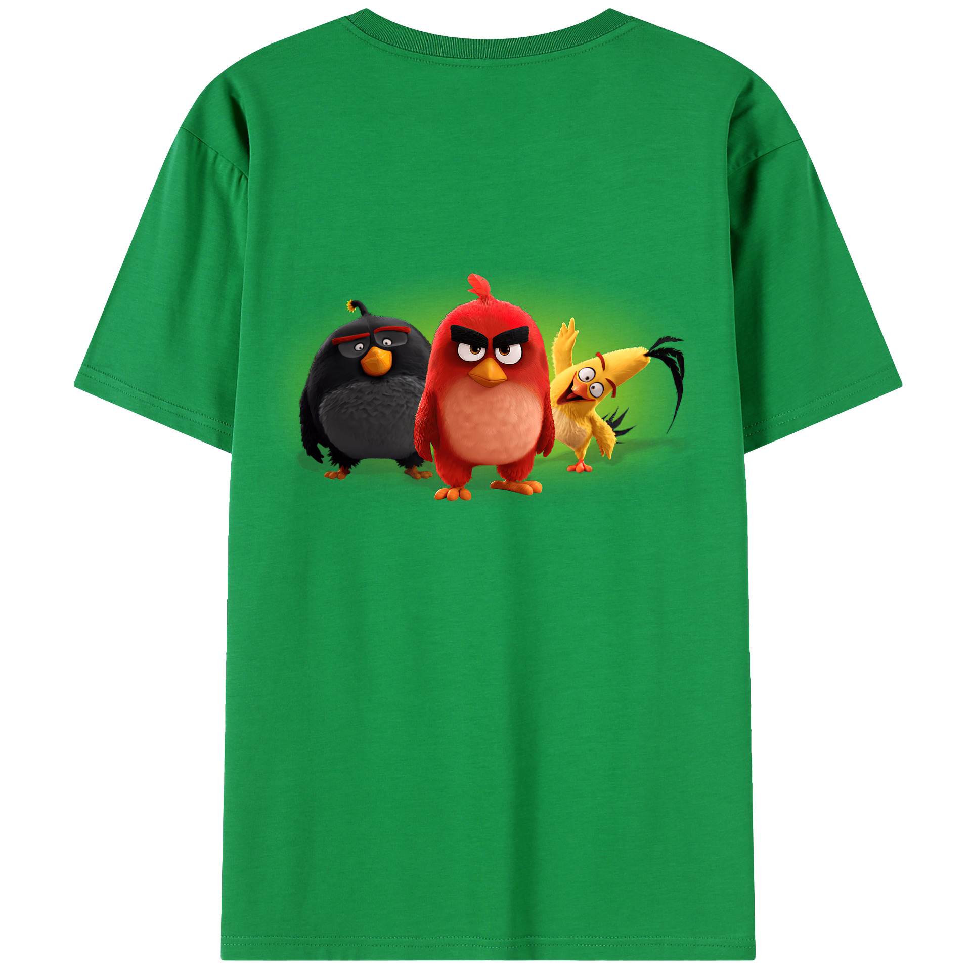 （画像用） Angry Birds アングリーバード レディース半袖Tシャツ(バックプリント)