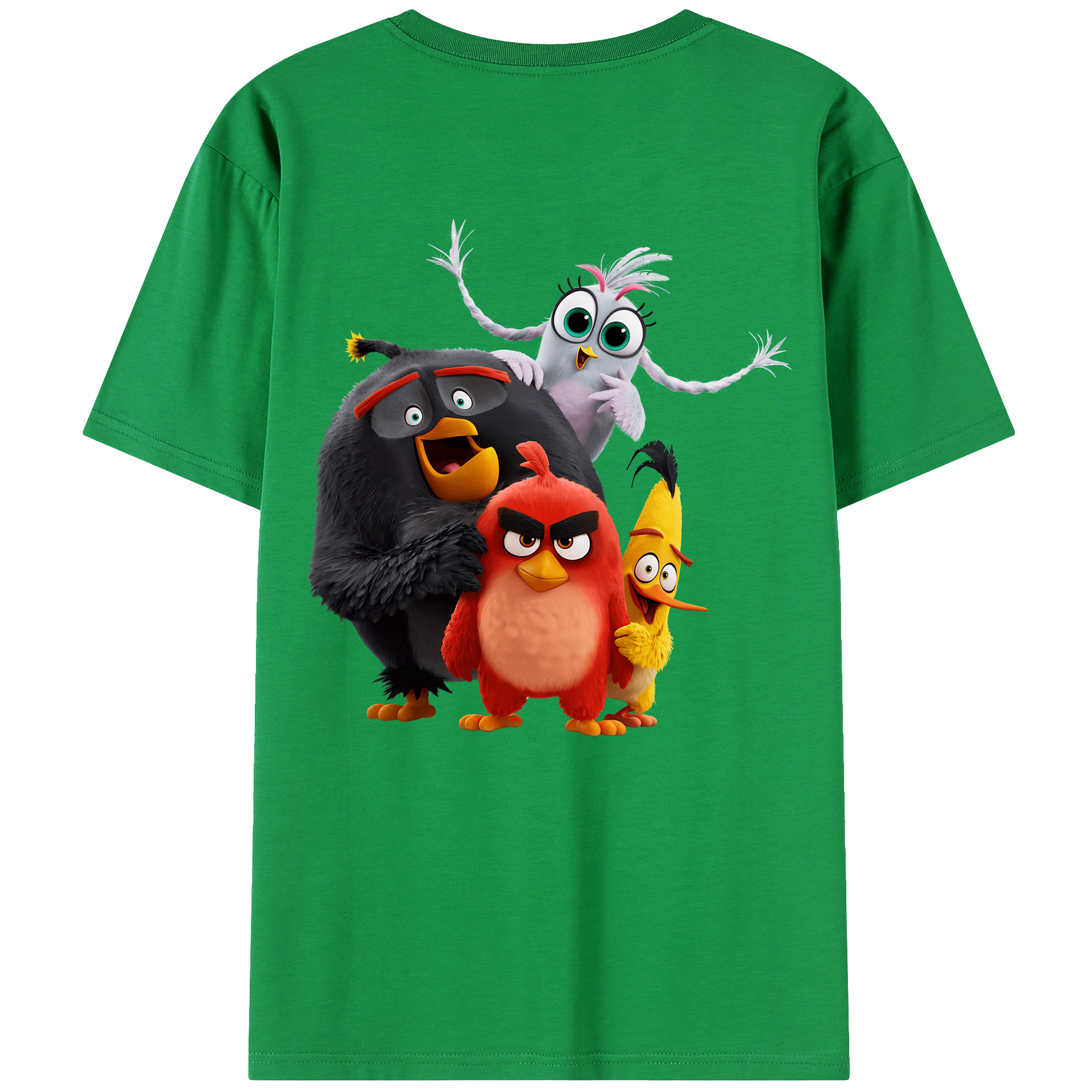 （画像用） Angry Birds アングリーバード レディース半袖Tシャツ(バックプリント)